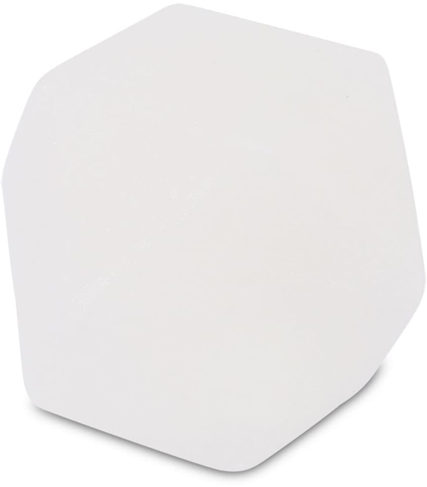 Salzkristall-Tischlampe "Diamant", Ø 9cm, 1 Stk., weiß, HIMALAYA SALT DREAMS, Leuchten, Handgefertigt aus Salzkristall - jeder Stein ein Unikat