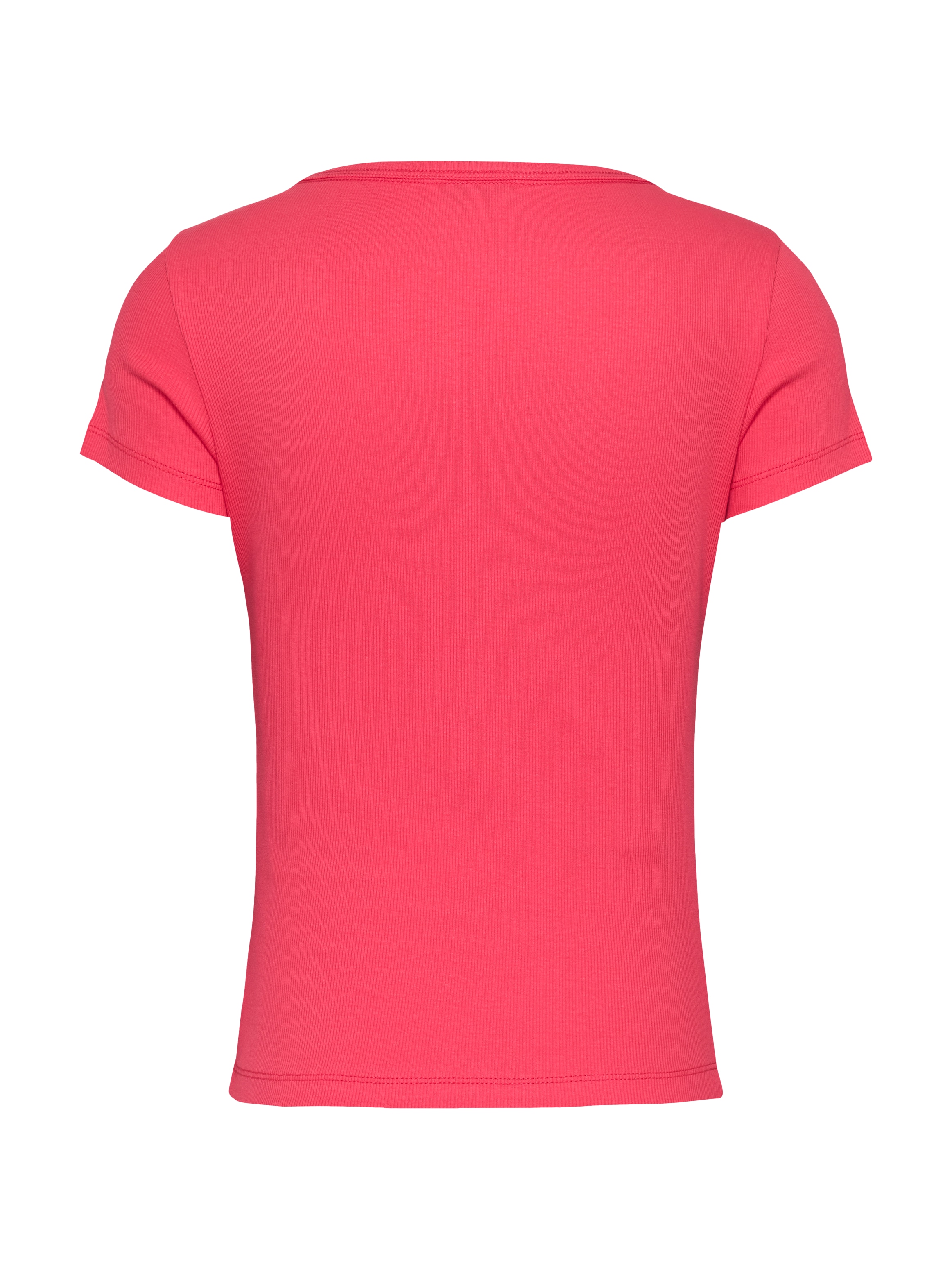 Tommy Jeans T-Shirt »TJW SLIM ESSENTIAL RIB V SS«, mit Logostickerei