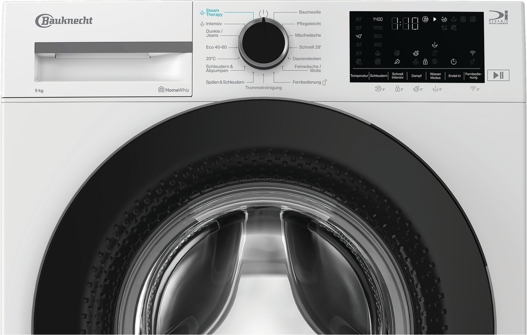 BAUKNECHT Waschmaschine »B W 9A30 BS« 9 kg 1400 U/min Adaptive Wash – Intelligente Anpassung
für perfekte Waschergebnisse