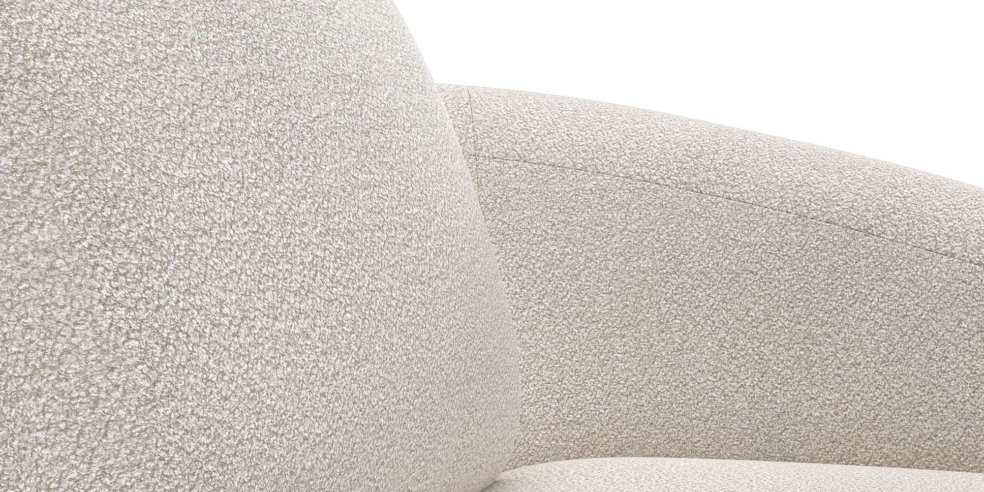 FLEXLUX Wohnlandschaft »Torino, rund, L-Form, Sofa-Ecke mit Recamiere, Longchair-Sofa«, Modernes, organisches Sofa-Design, Kaltschaum, Wellenunterfederung