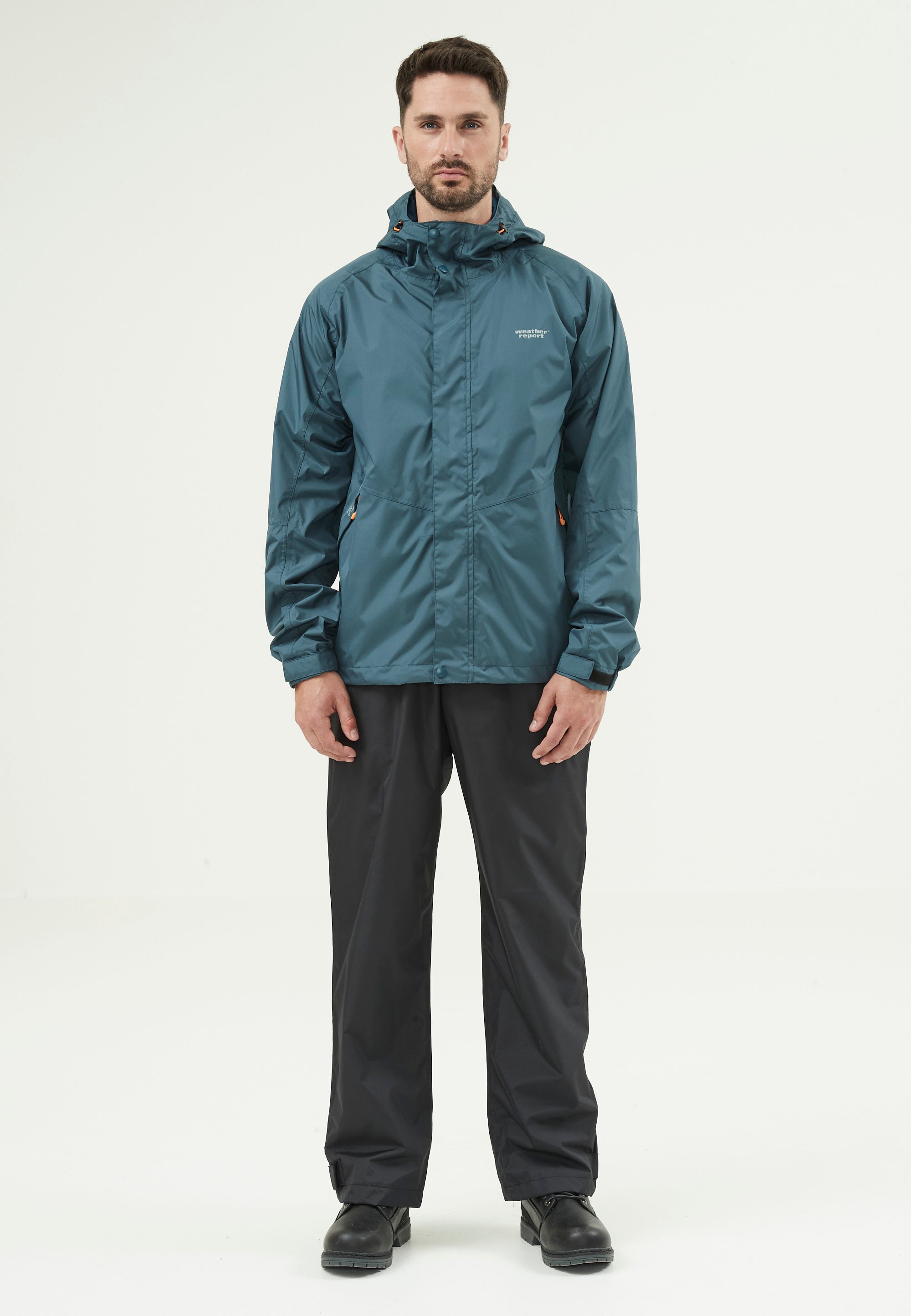WEATHER REPORT Regenanzug "JAGGER", blau, Gr. S, bedruckt, unifarben, 100% Polyester, Sportanzüge, mit PU-Beschichtung