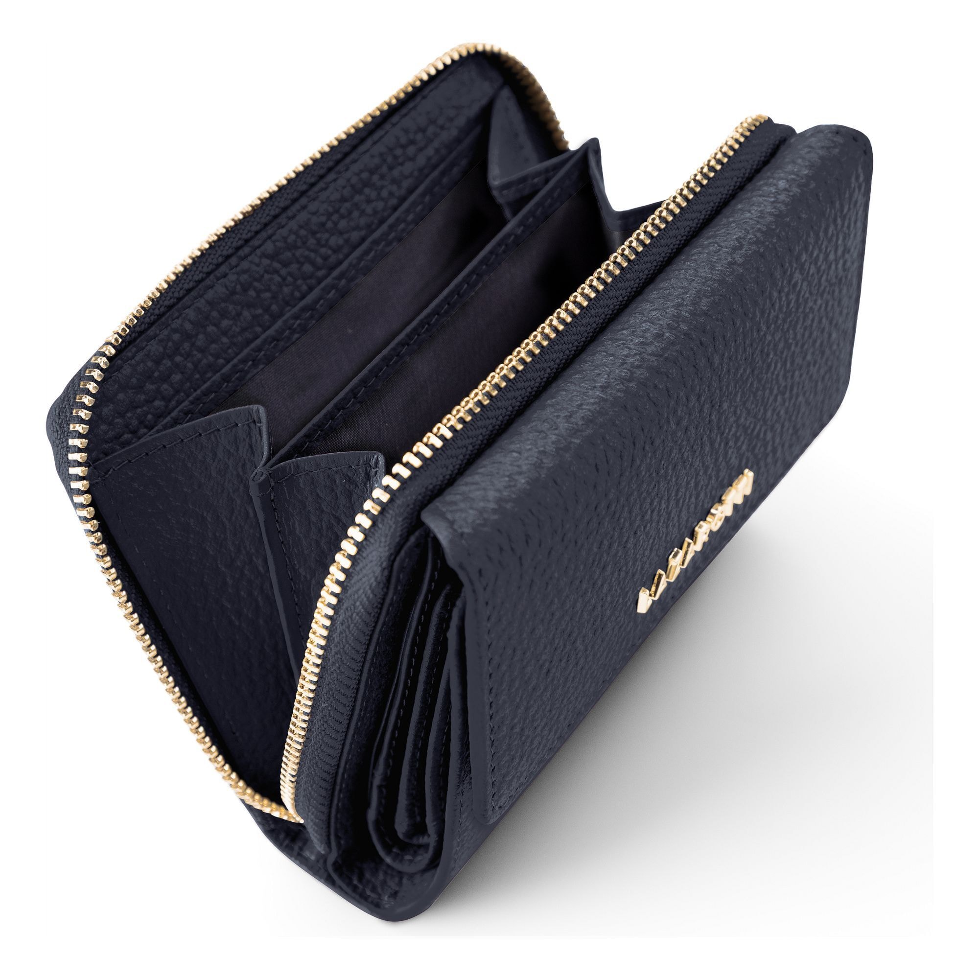 Lazarotti Geldbörse »Bologna Leather Zip-Around Geldbörse Leder 12 cm«