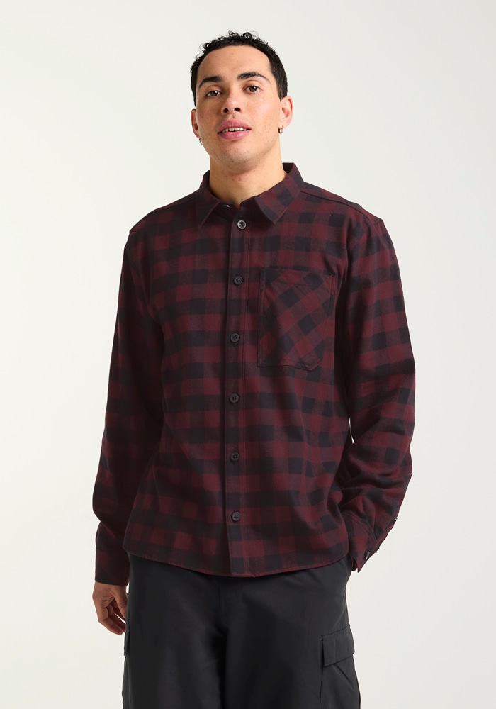 Jack Wolfskin Flanellhemd "LITE FLANNEL SHIRT M" Flanellhemd, weich, atmungsaktiv