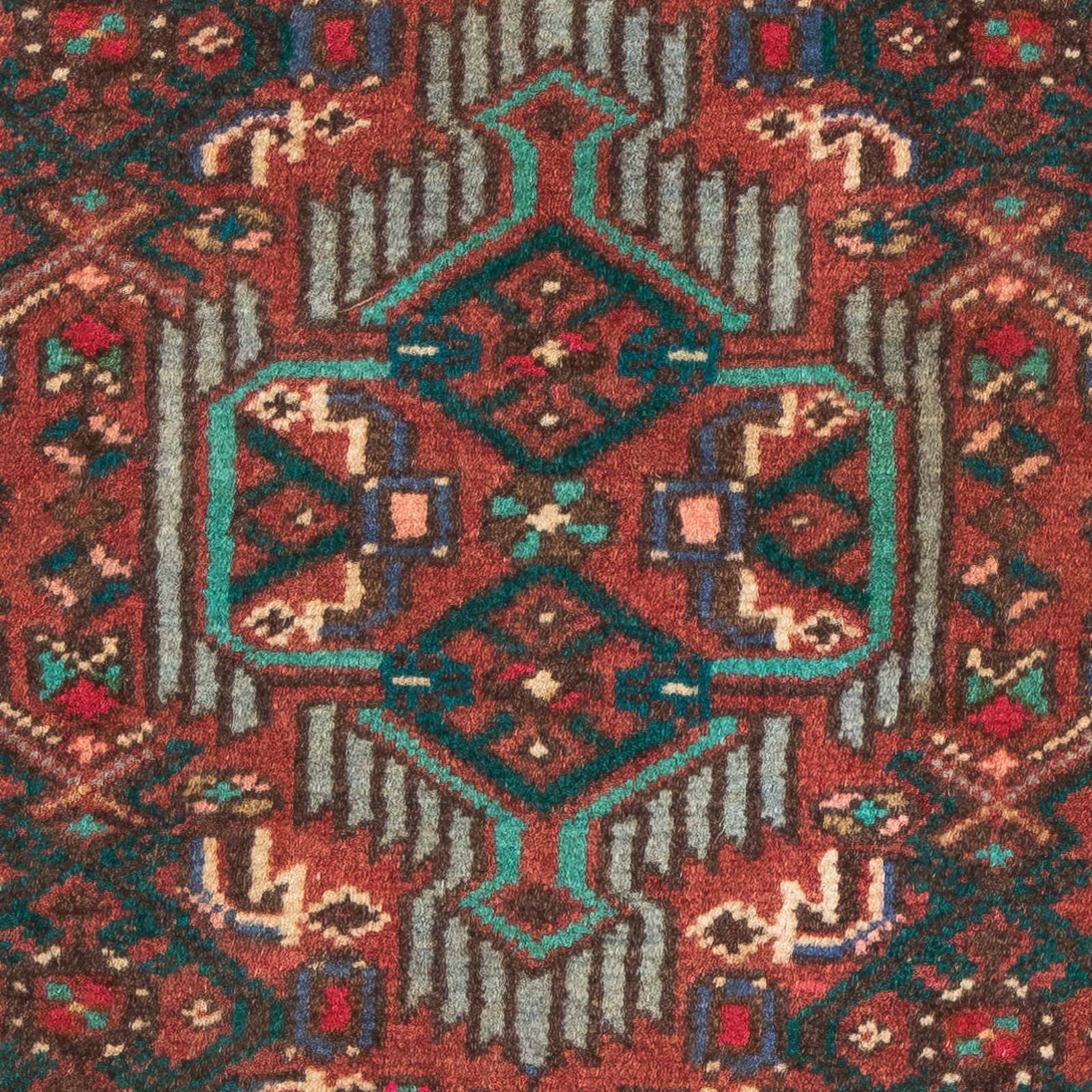 morgenland Orientteppich »Perser - Nomadic - 96 x 63 cm - dunkelrot«, rechteckig, Wohnzimmer, Handgeknüpft, Einzelstück mit Zertifikat