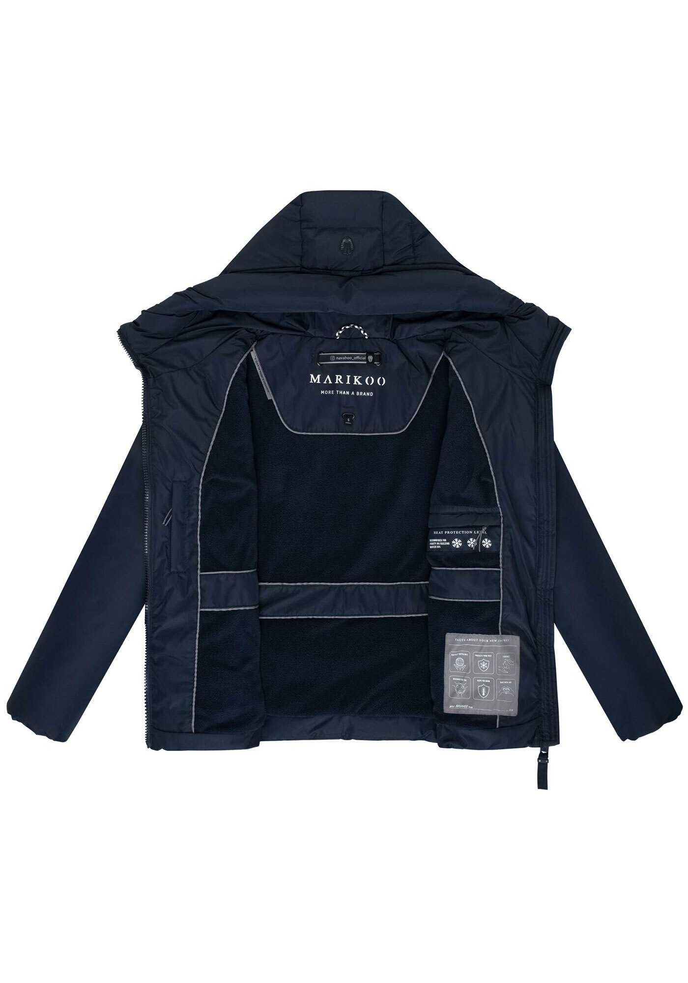 Marikoo Winterjacke »Himee«, Taillengürtel mit robuster Klickschnalle