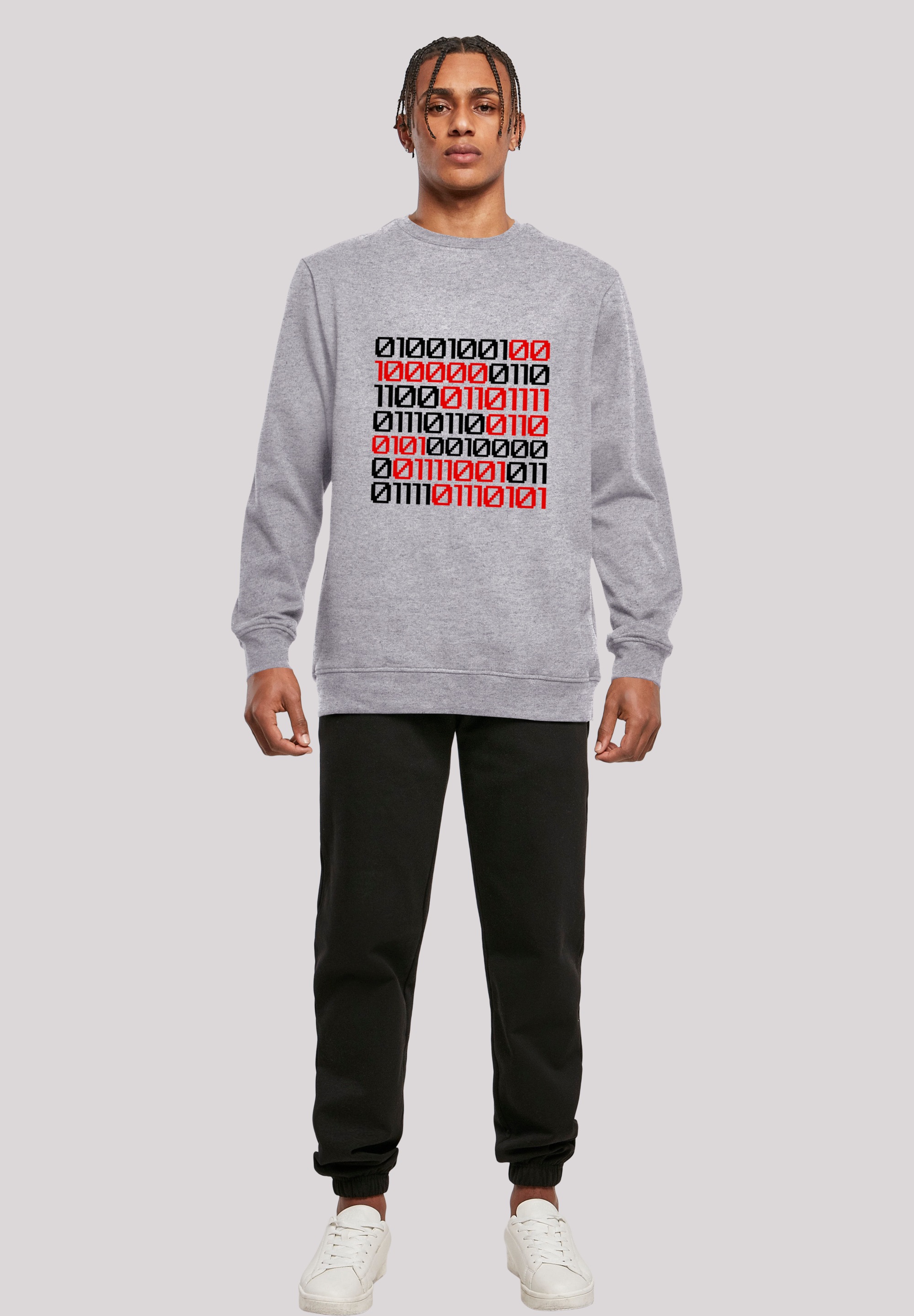 F4NT4STIC Sweatshirt »I love you 01001001 Binary Code Valentinstag«, Premium Qualität