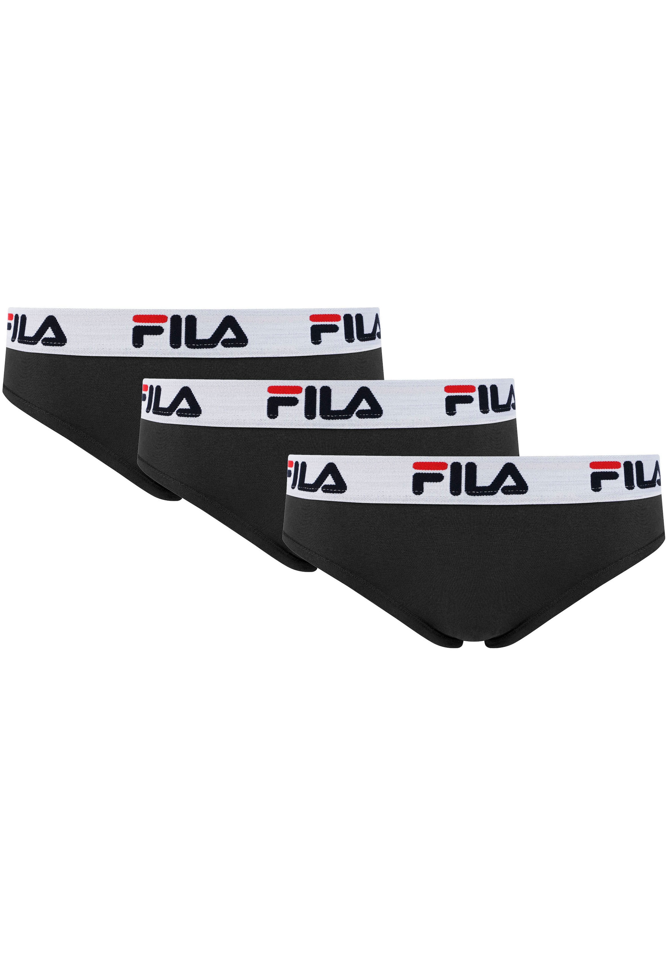 Fila Brasilslip, (3er Pack), mit elastischem Logobund