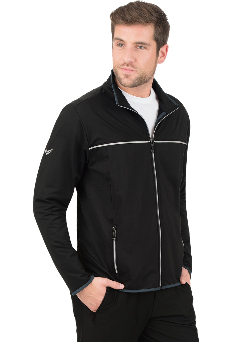 Trigema Trainingsjacke "TRIGEMA Praktische Sportjacke aus Microfaser", (1 St.)