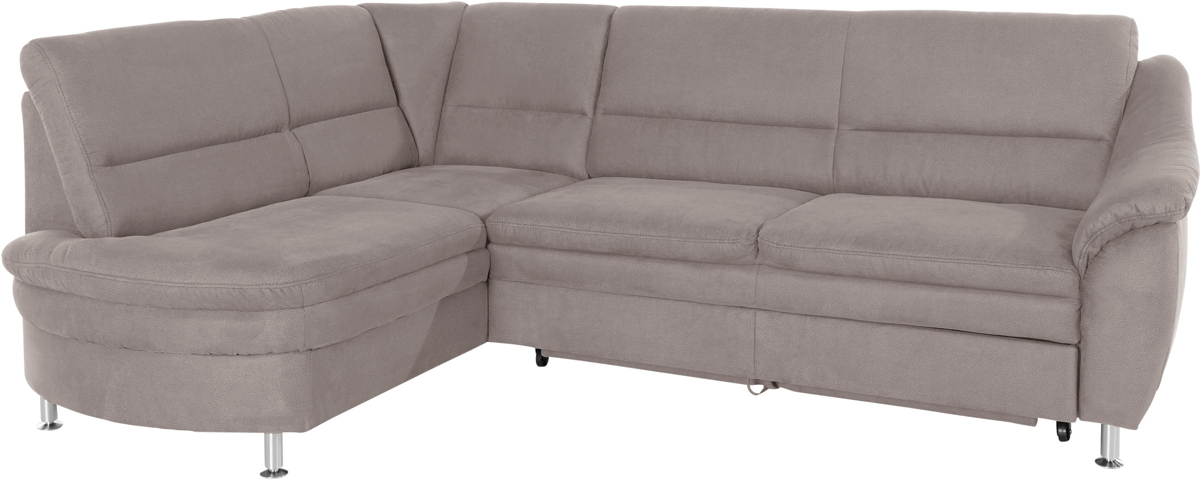 Places of Style Ecksofa »Cardoso L-Form«, Federkern, wahlweise mit Bett, Schubkasten