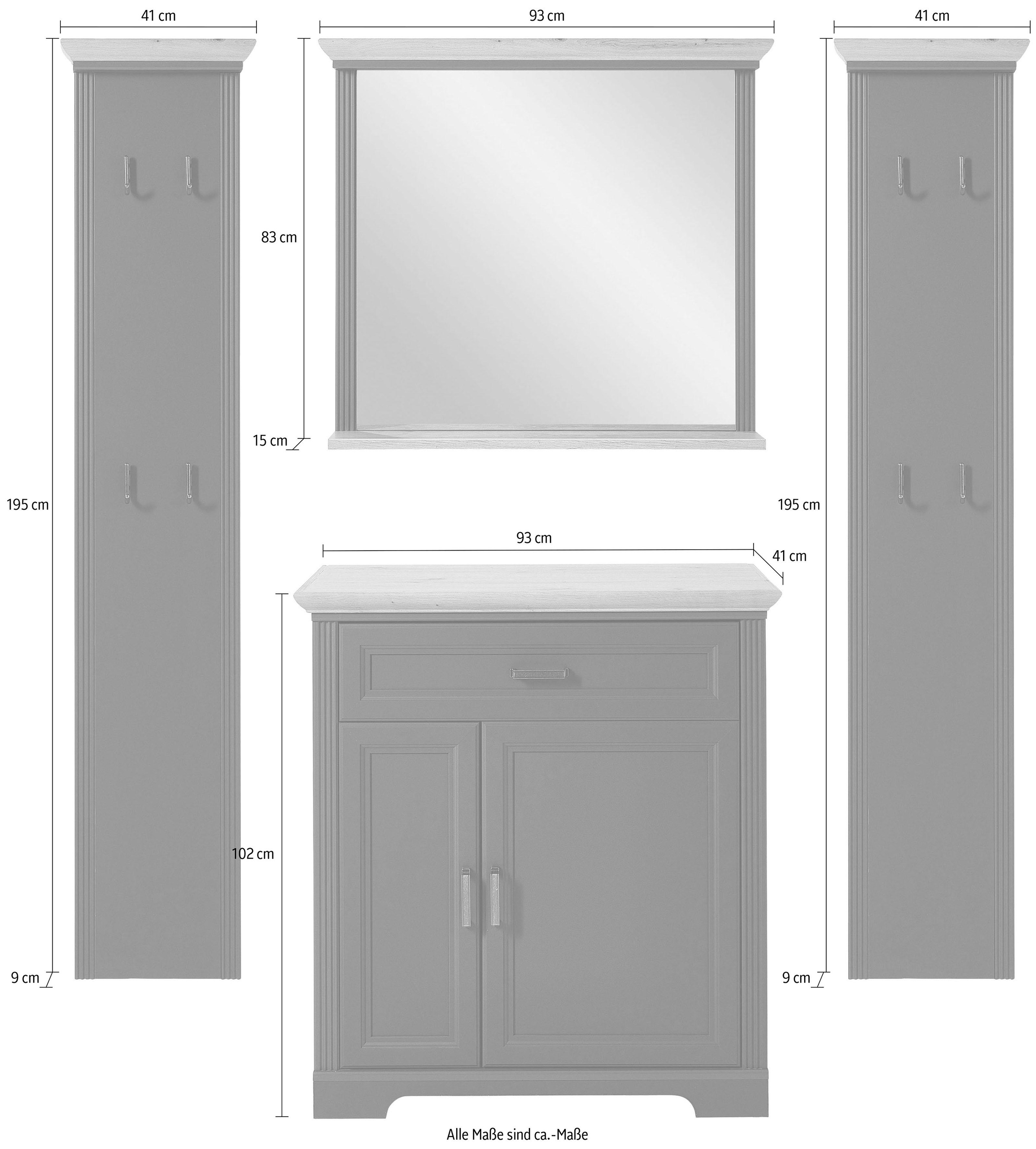Innostyle Garderoben-Set »Jasmin«, (Set, 4 St.)