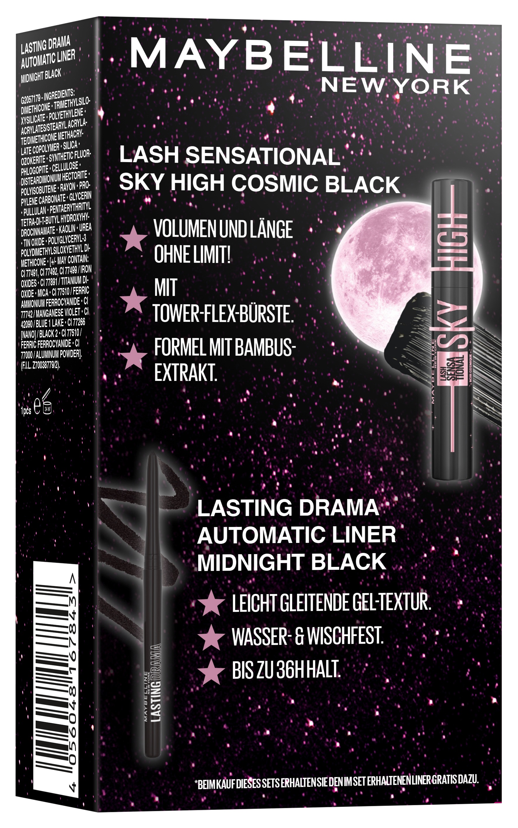 MAYBELLINE NEW YORK Make-up Set »Maybelline NY Xmas Coffret Sky High + Lasting Drama Automatic Liner«
