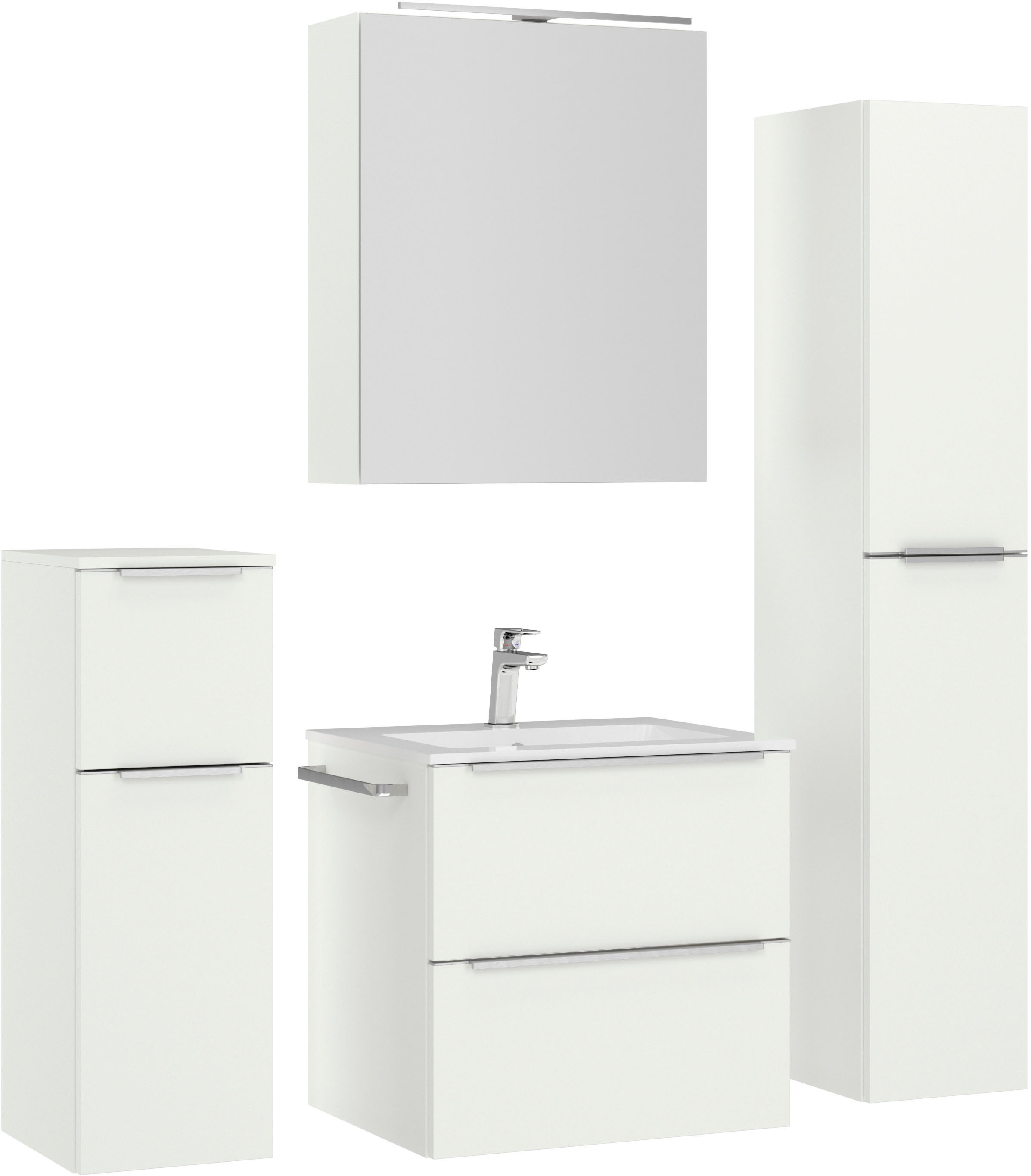 nobilia Badmöbel-Set "Levere" vormontiert, mit Soft-Close, 4 Stk. tlg. günstig online kaufen