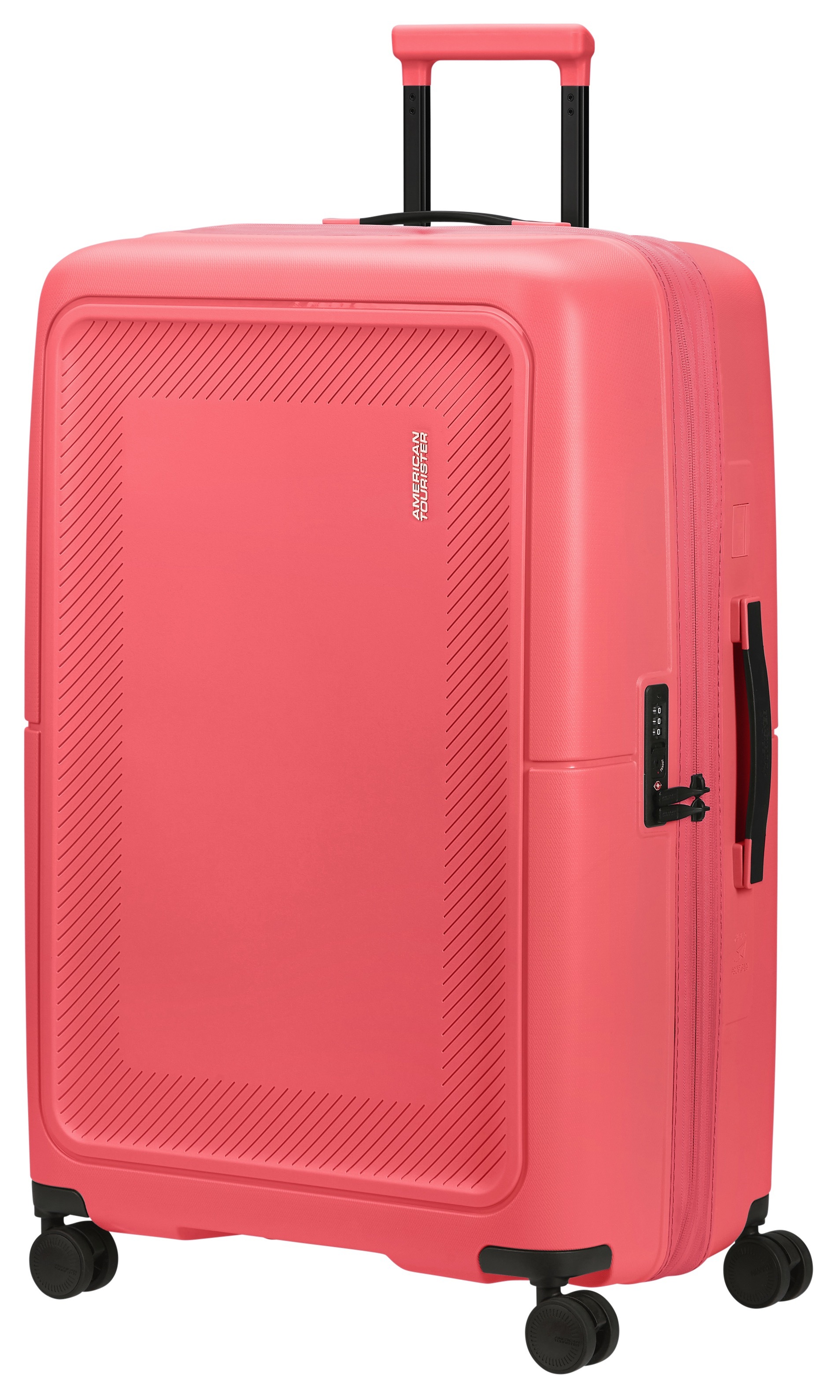 American Tourister Hartschalen-Trolley "Dashpop 77" 104 L 4 Rollen Koffer Groß Reisekoffer Tsa-Zahlenschloss Aufgabegepäck