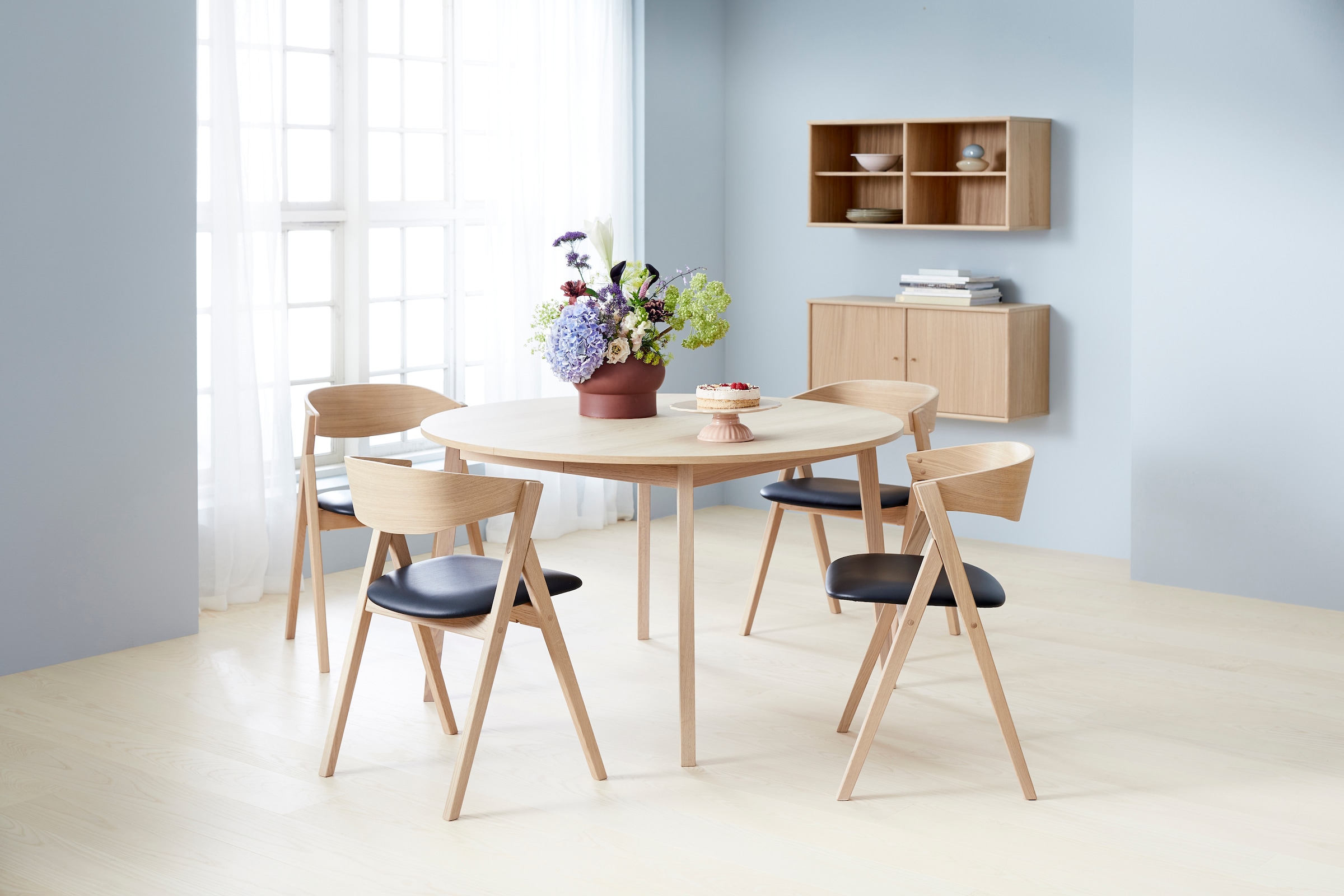 Hammel Furniture Esstisch »Basic by 2 | Ø130/228 aus Gestell Einlegeplatten kaufen BAUR Hammel Single«, cm, inklusive Massivholz