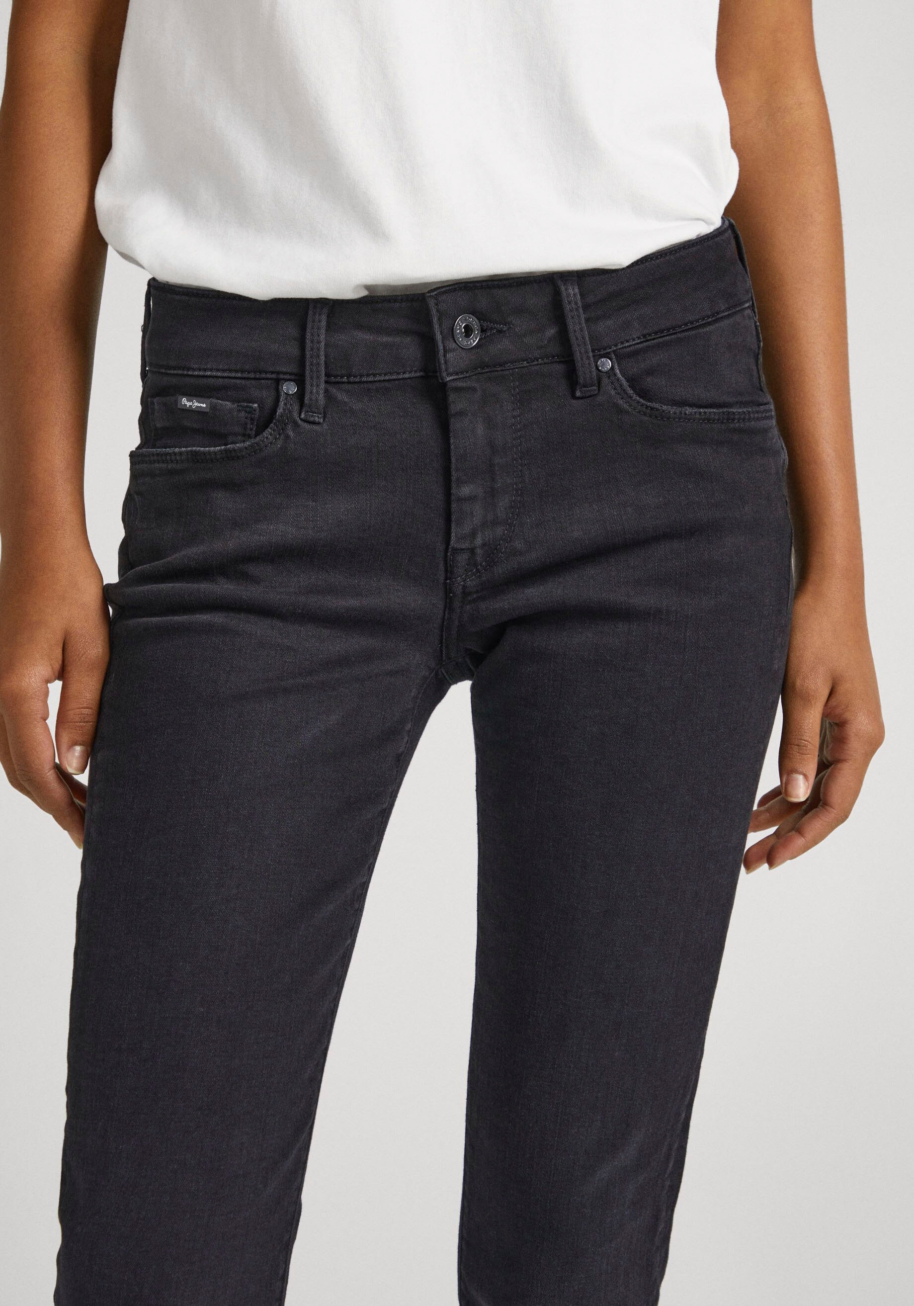 Pepe Jeans Skinny-fit-Jeans »SOHO«, im 5-Pocket-Stil mit 1-Knopf Bund und  Stretch-Anteil bestellen | BAUR