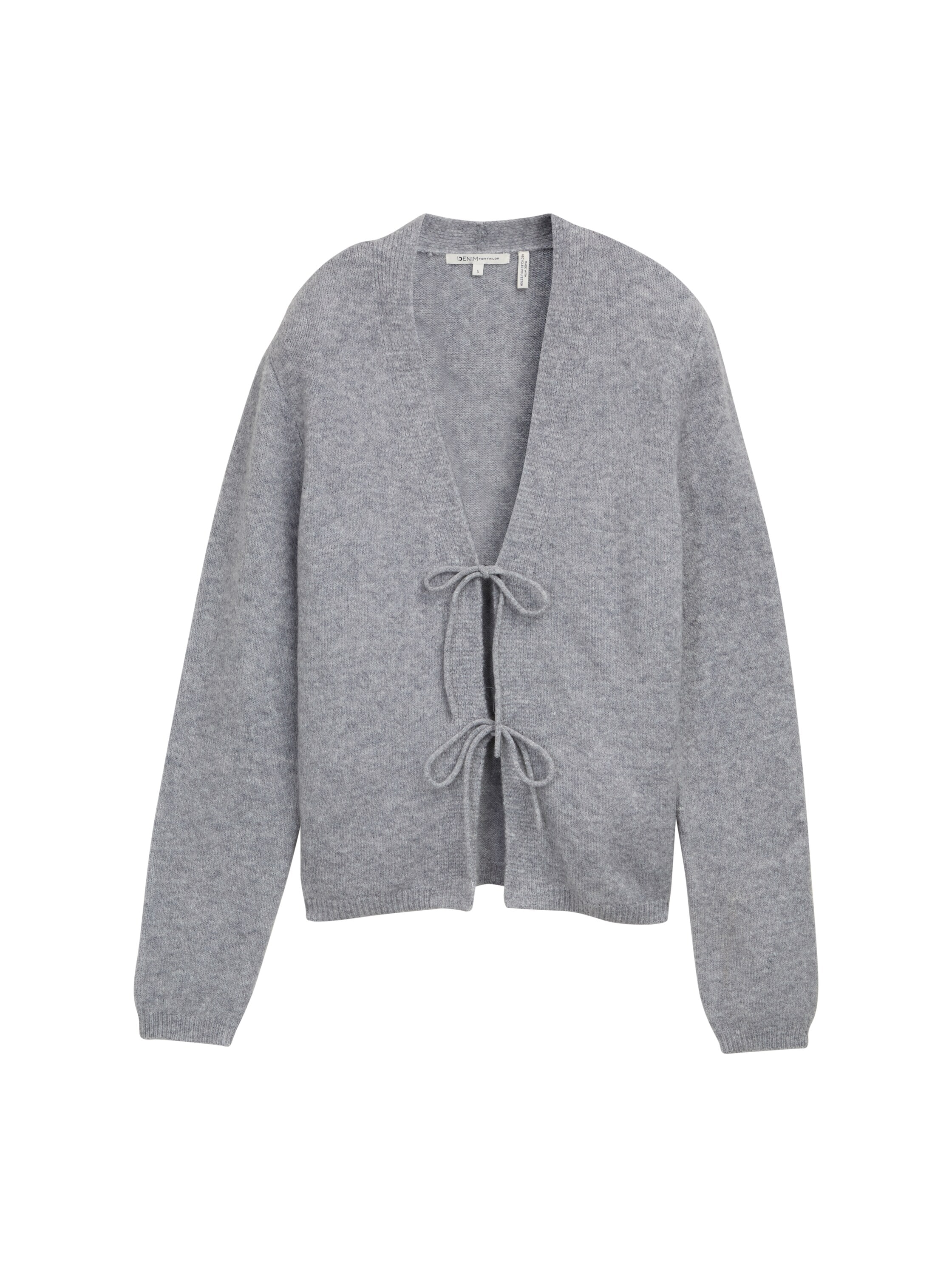 TOM TAILOR Denim Cardigan , mit Schleifen
