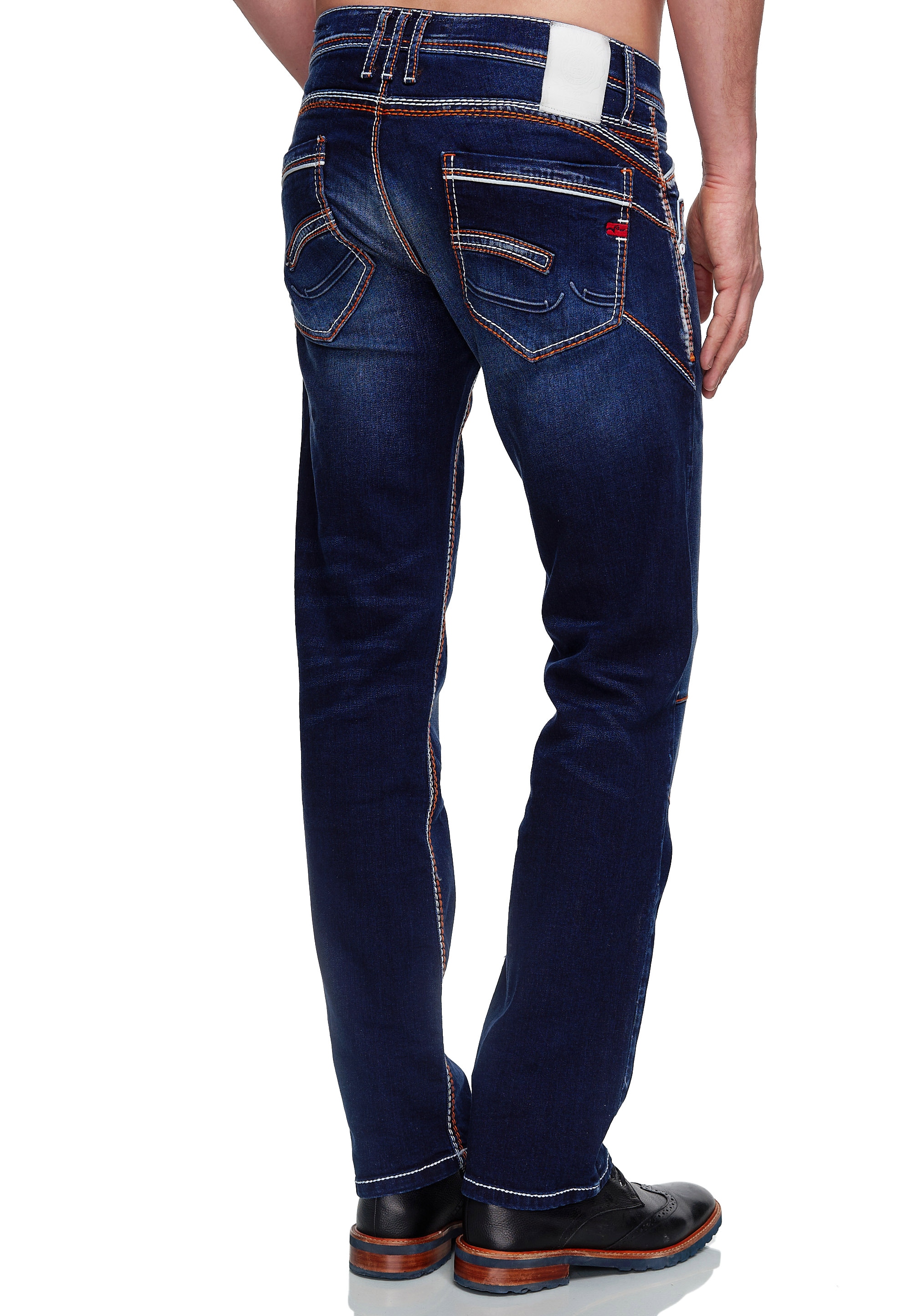 Rusty Neal Straight-Jeans »RUBEN«, im angesagten Vintage-Design