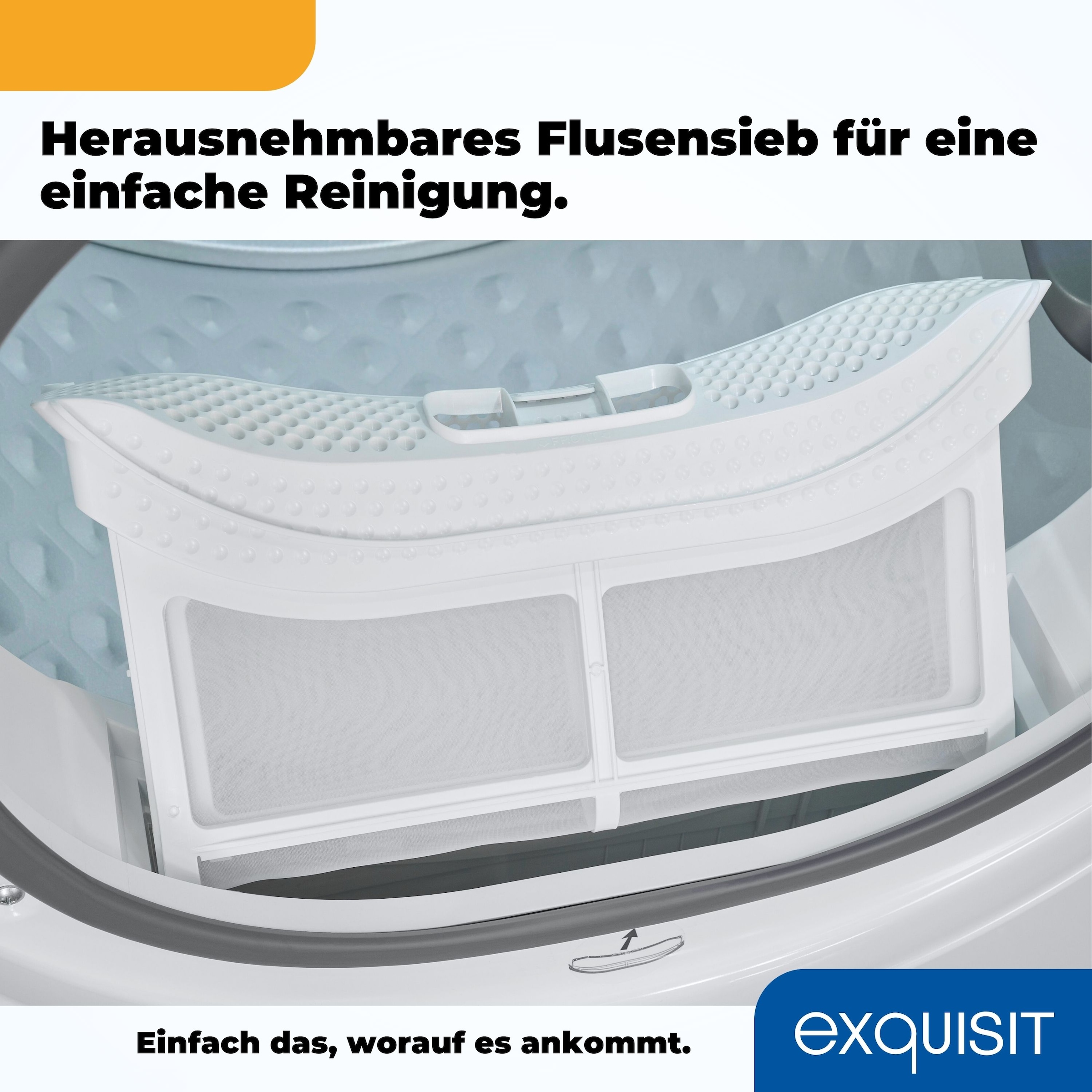 exquisit Wärmepumpentrockner »TWP1001-030D weiss«, 10 kg Füllmenge, 16 Programme, Startzeitvorwahl, Kindersicherung