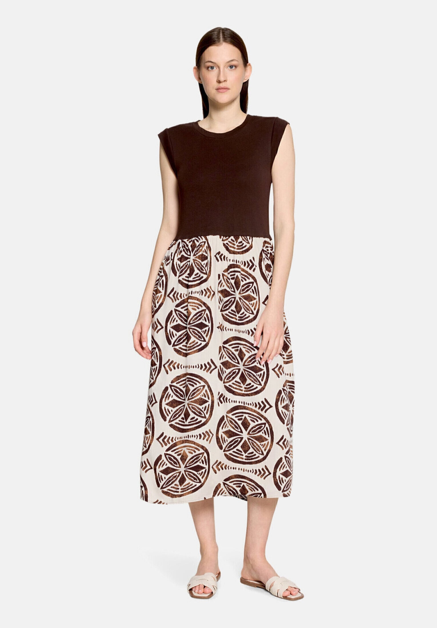 Cartoon Druckkleid »Damen mit Eingrifftaschen« Nahttasche
