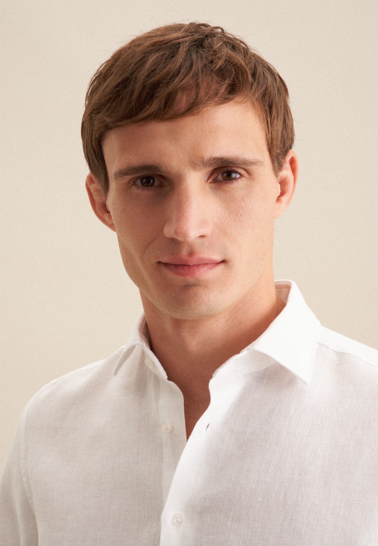 Thumbnail - seidensticker Businesshemd "Slim" Slim 1/1 Kentkragen Uni