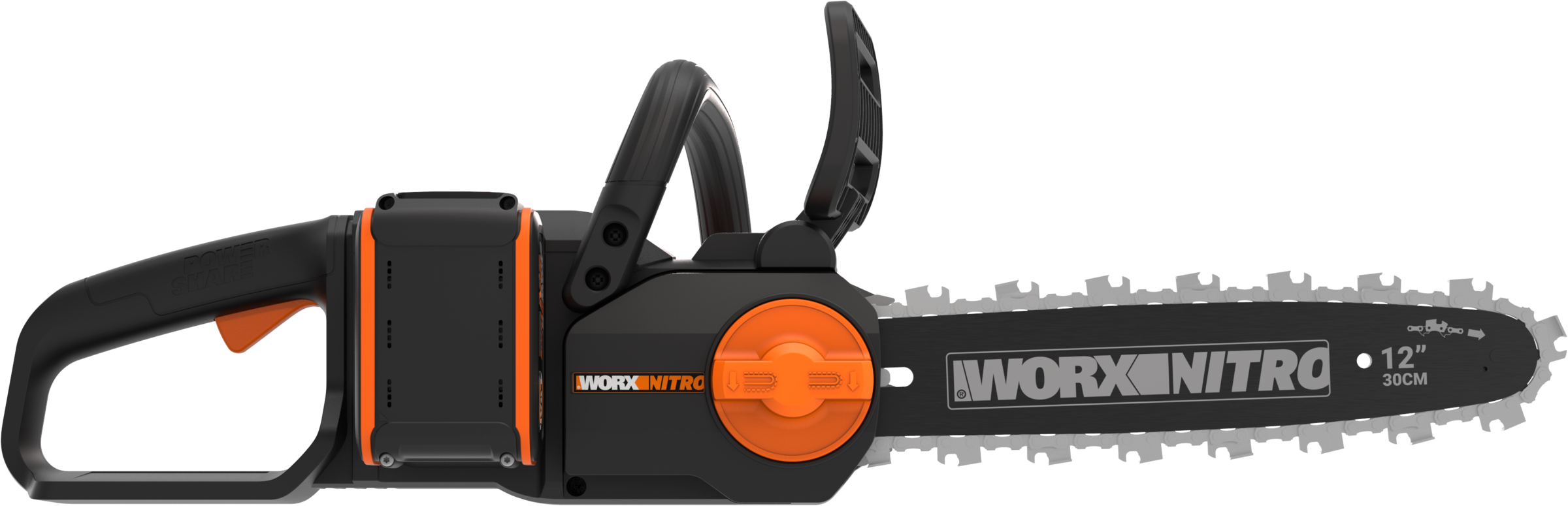 Worx Akku-Kettensäge "WG350E Nitro Profi", leistungsstarke Holzsäge, 10m/s, inkl. Akku und Ladegerät