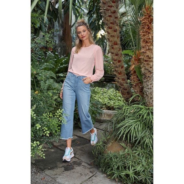 Aniston CASUAL 7/8-Jeans, mit leicht ausgefranstem Beinabschluss für kaufen  | BAUR