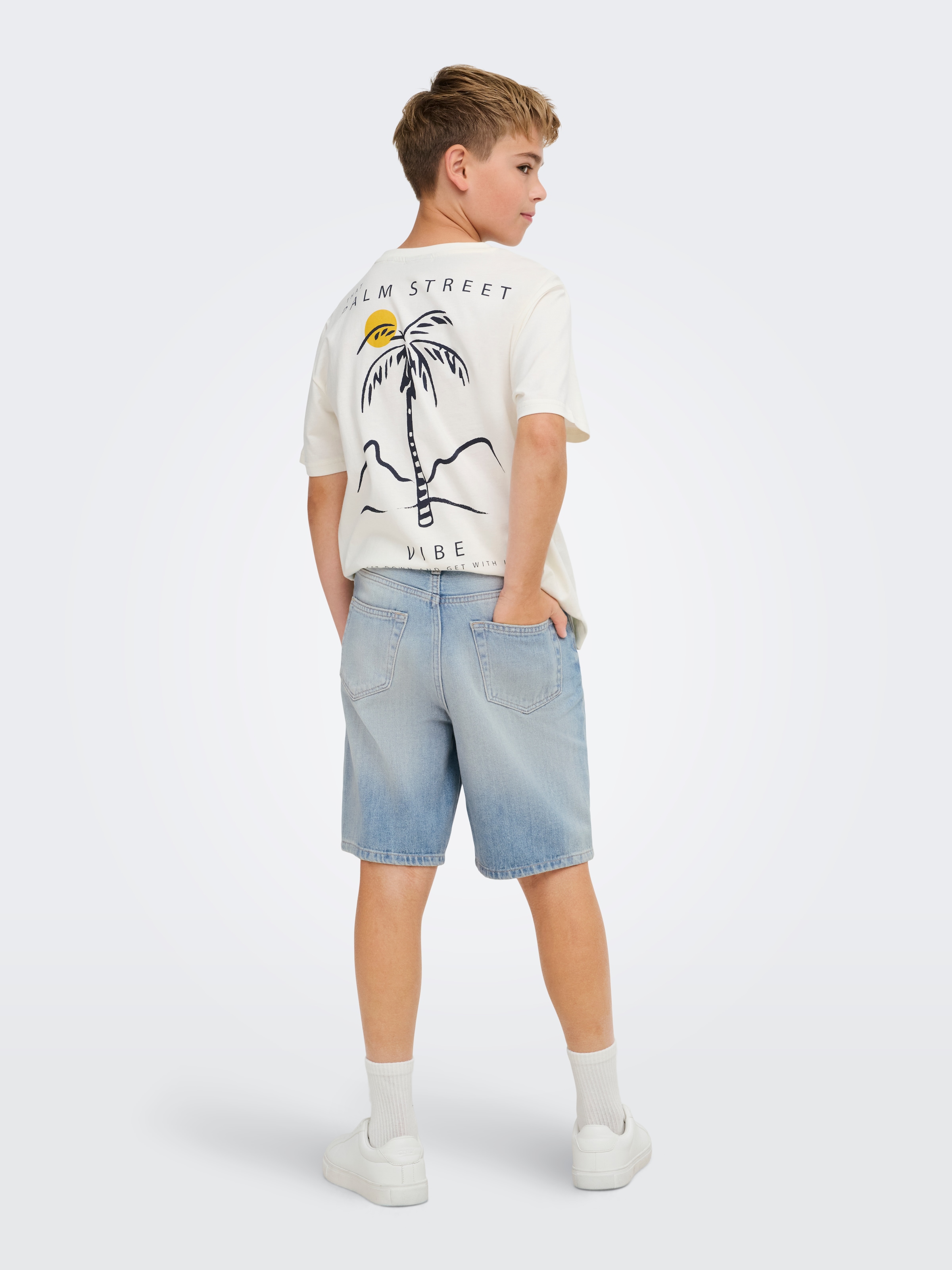 ONLY & SONS junior Jeansbermudas »OSJFADE LB TINTED 6963 TAI DNM SHORTS« Baumwolle