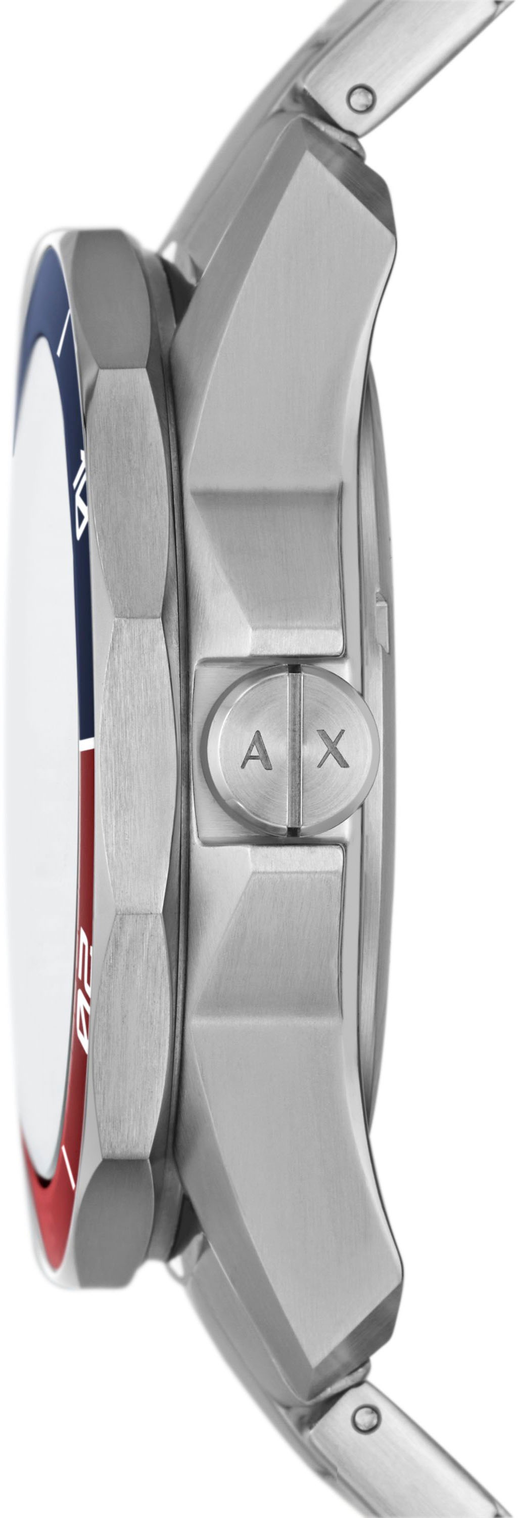 ARMANI EXCHANGE Quarzuhr, Armbanduhr, Herrenuhr, bis 10 bar wasserdicht, Edelstahlarmband