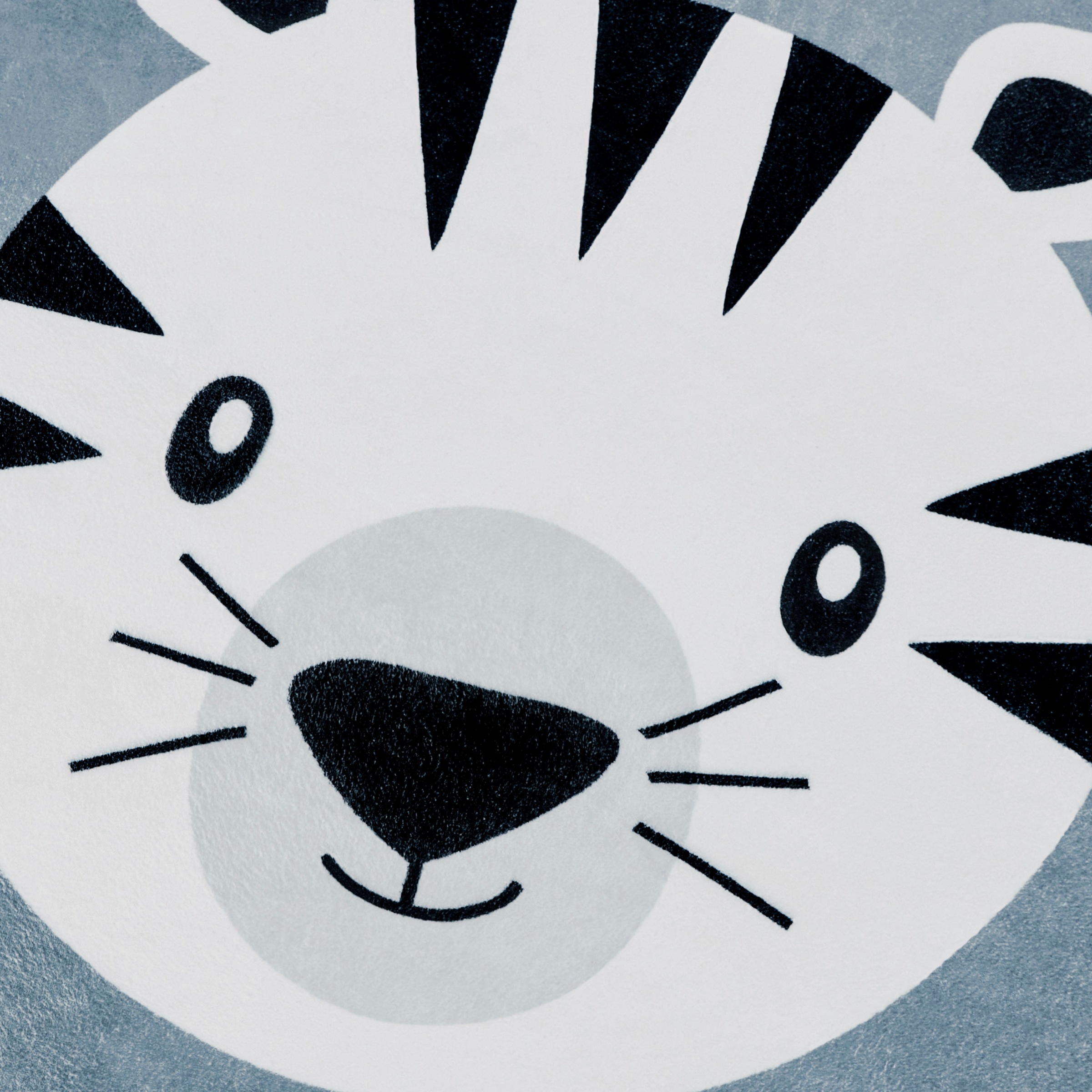 Paco Home Kinderteppich »Tosbik 482«, rund, 12 mm Höhe, Spielteppich, Kurzflor, Motiv Tiger, waschbar, Kinderzimmer