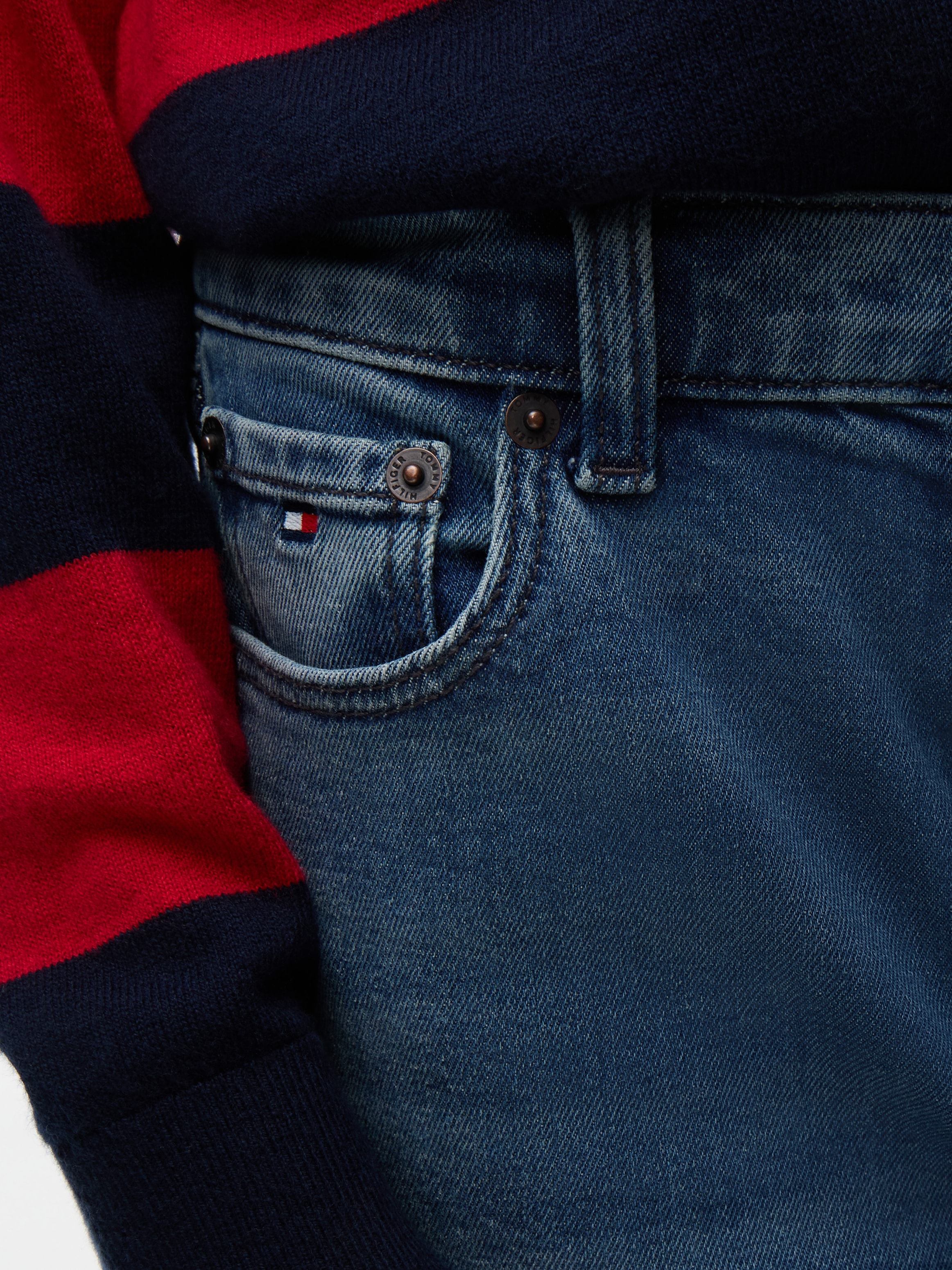 Tommy Hilfiger 5-Pocket-Jeans Relaxed Fit, Stretch-Denim, Kinder bis 16 Jahre