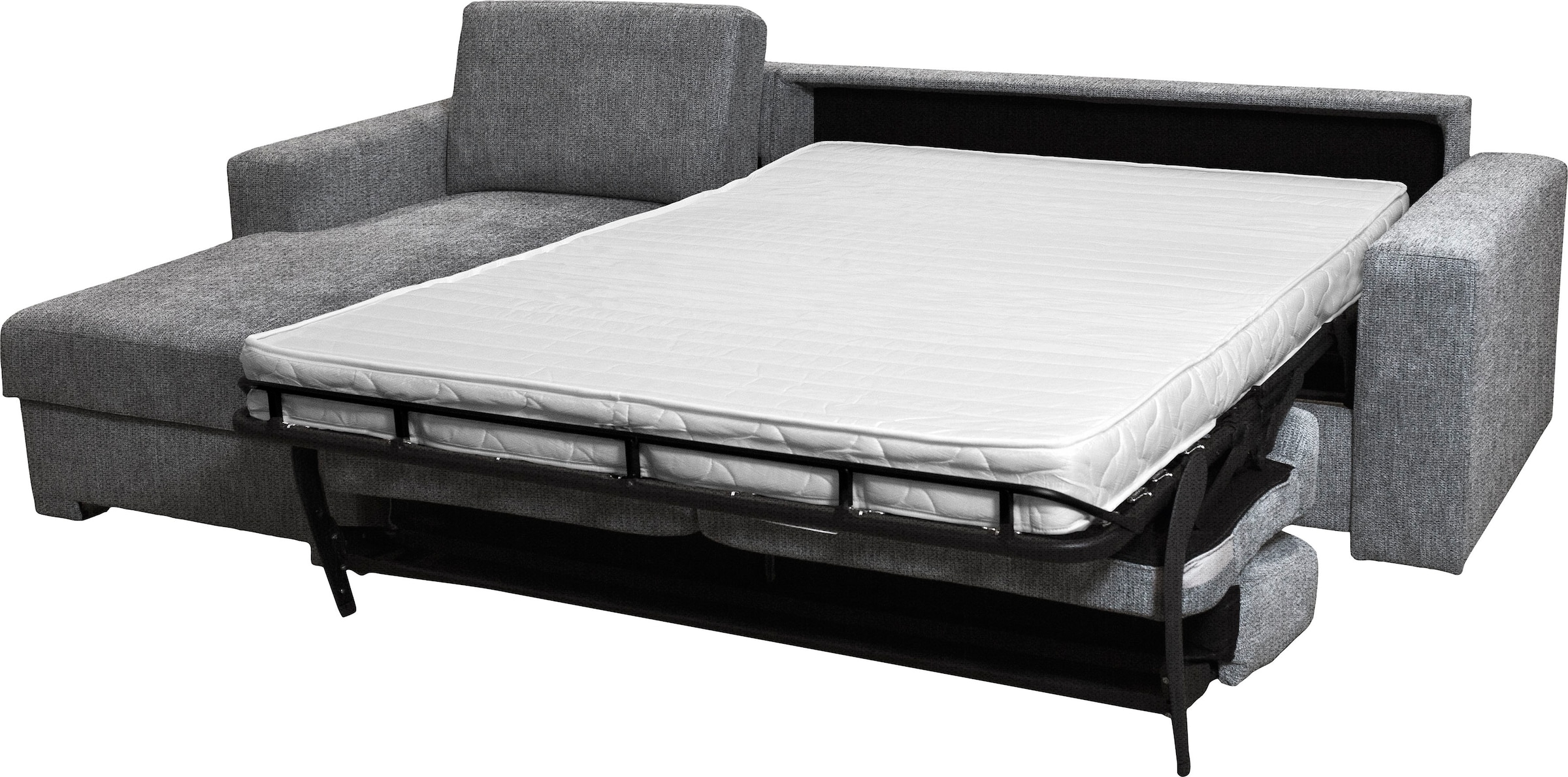 Home affaire Ecksofa »Roma "M" Matratzenhöhe 14 cm, Dauerschlaffunktion, mit Unterfederung,«, Liegemaße ca 143x198 cm, L-Form