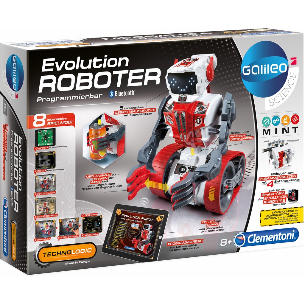 Clementoni® Experimentierkasten »Galileo, Evolution Roboter«