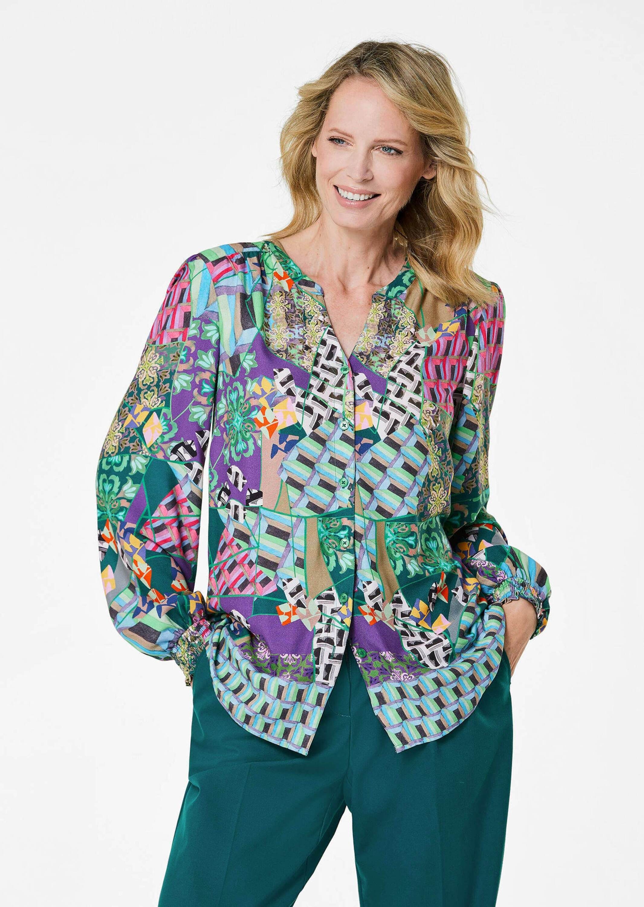 GOLDNER Klassische Bluse »Druckbluse Druckbluse«