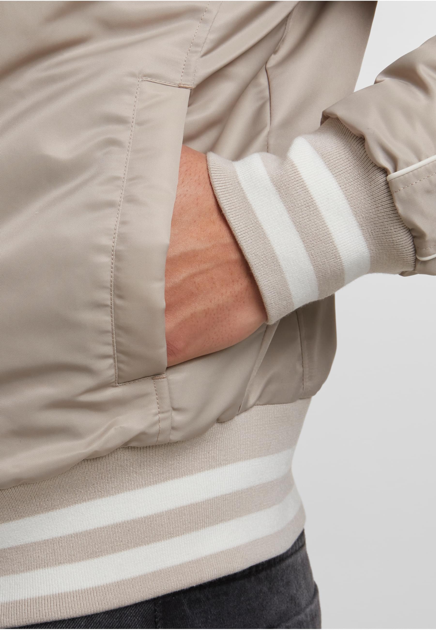 URBAN CLASSICS Bomberjacke »Urban Classics Racer Bomber Jacket«, (1 St.), ohne Kapuze