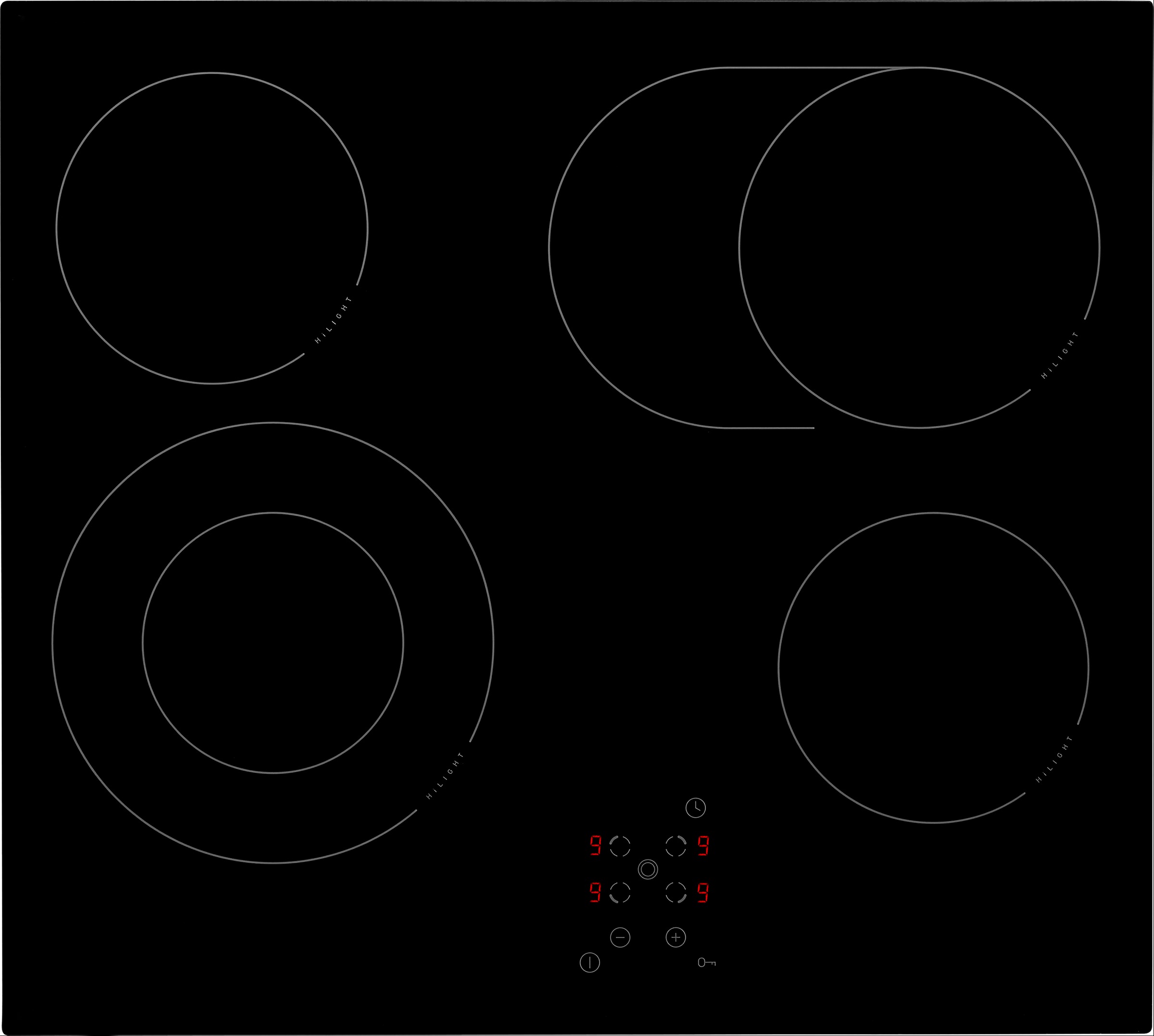 Amica Elektro-Kochfeld "KMC 742 620 C" Autarkes Kochfeld mit anpassbarer Fl günstig online kaufen