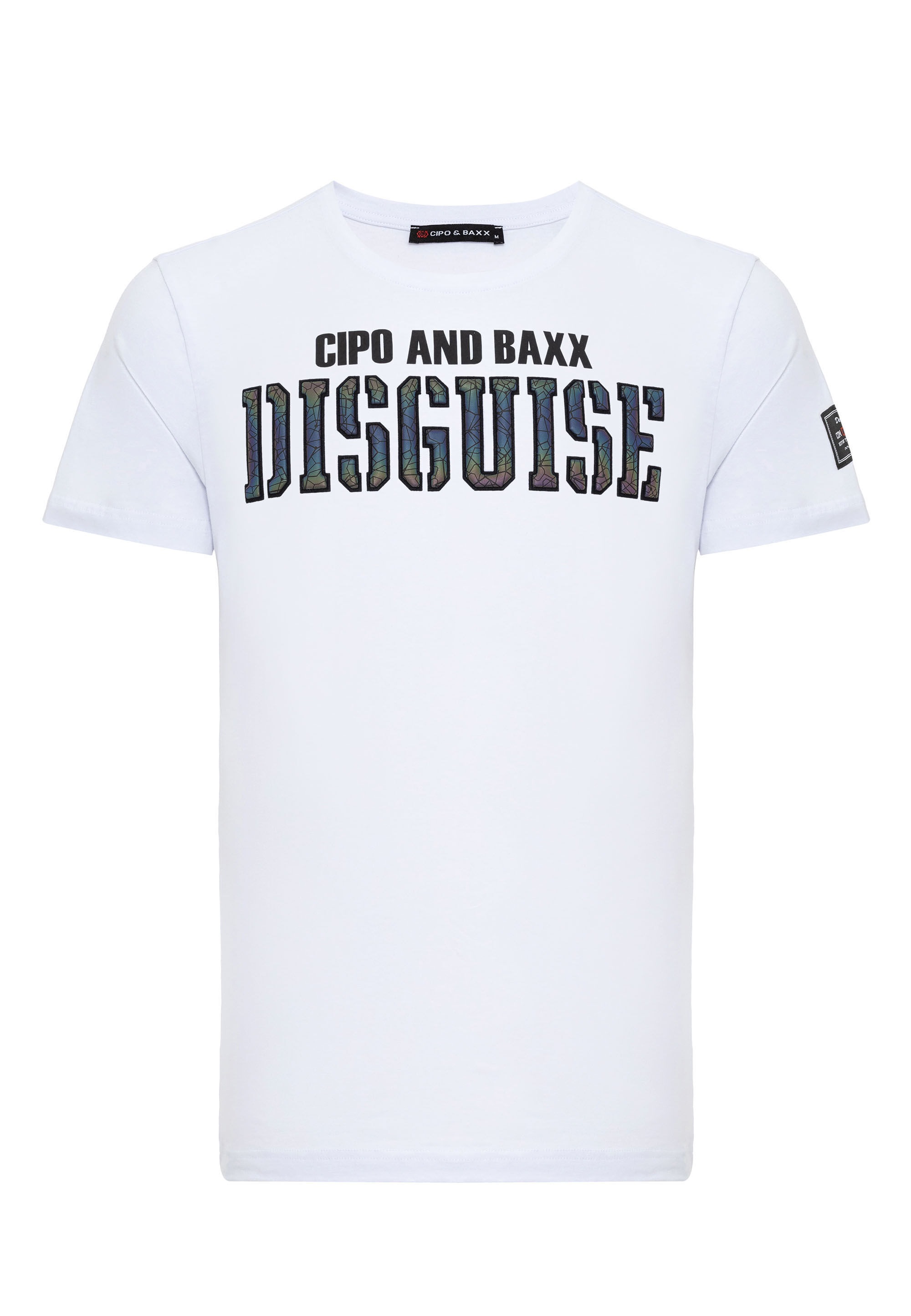 Cipo & Baxx T-Shirt »T-Shirt« mit Rundhals-Ausschnitt