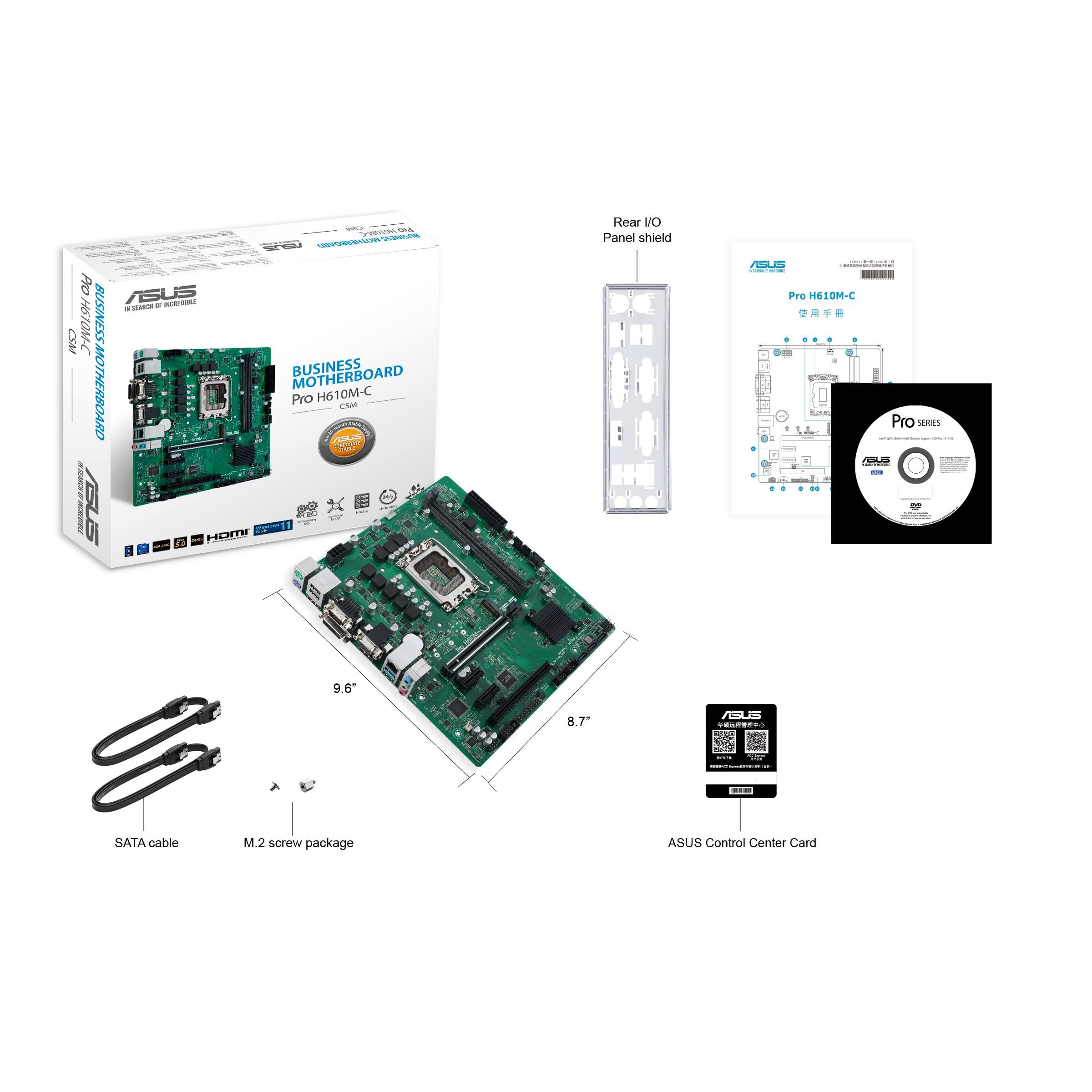 Asus Mainboard »PRO H610M-C-CSM«