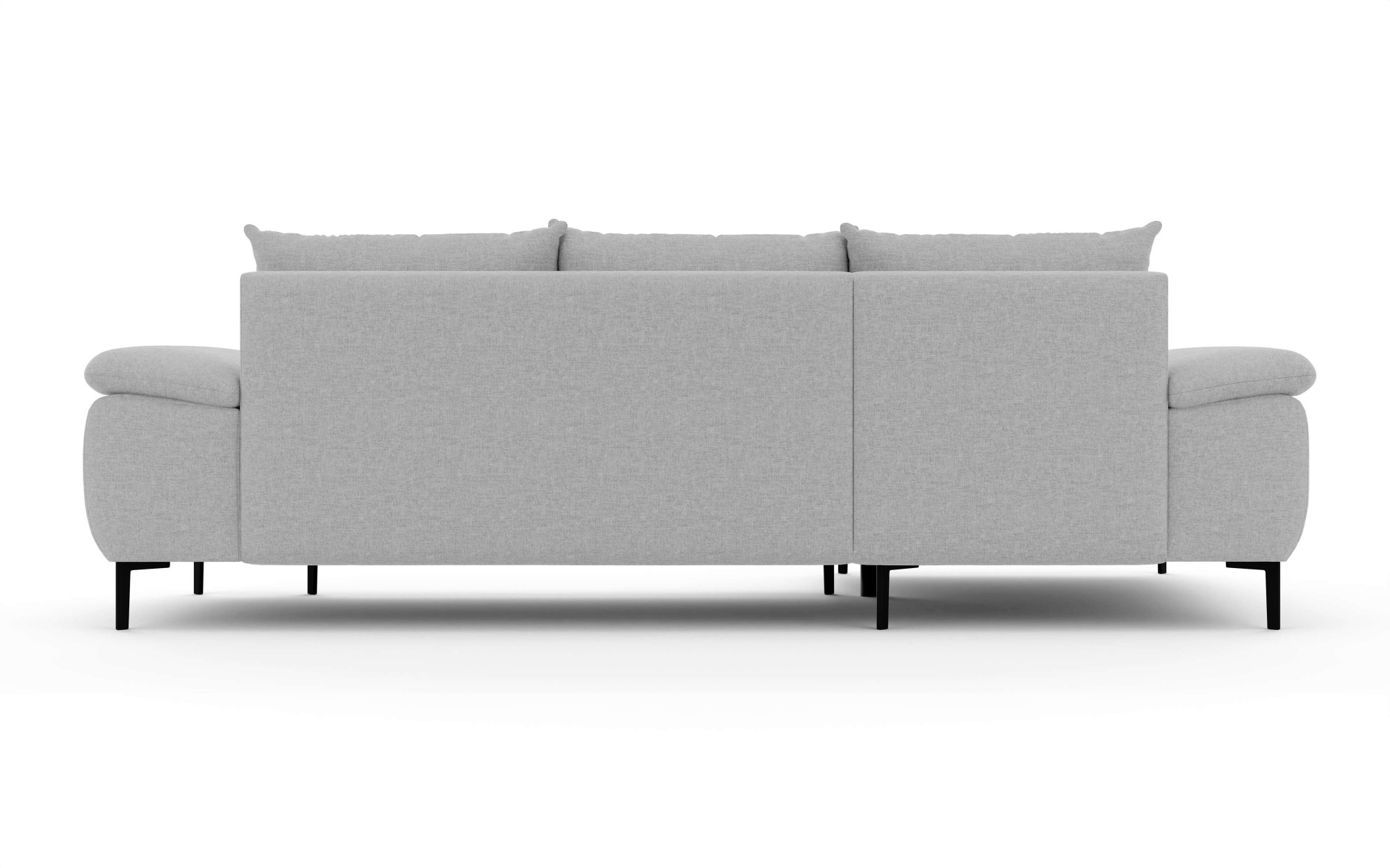 INOSIGN Ecksofa »DROMARA Schlafsofa mit Bettkasten, Maße: B/T/H 277/141/91 cm«, L-Form mit Recamiere rechts/links bestellbar, Wellenunterfederung
