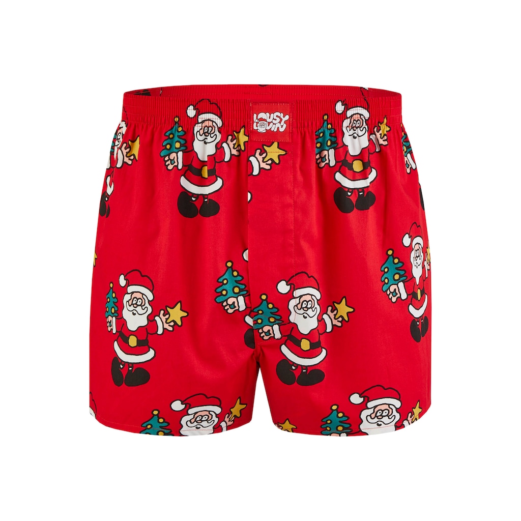 Lousy Livin Boxershorts »Santa«, mit Wihnachtsmann Print