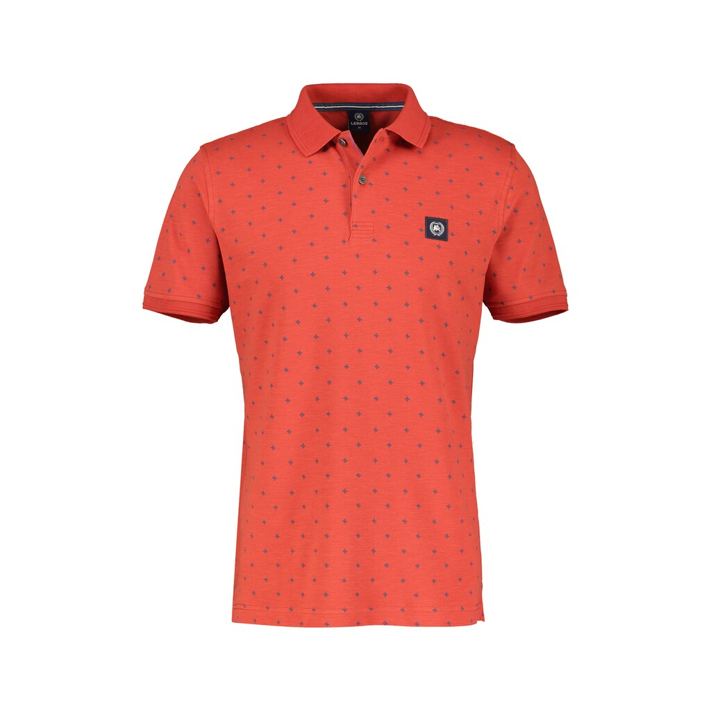 LERROS Poloshirt »LERROS Poloshirt mit Punkt-Print«