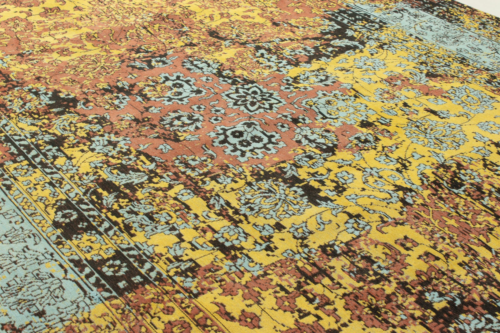 morgenland Teppich »VINTAGE MANHATTAN«, rechteckig, 6 mm Höhe, Handarbeit Viskose Shabby, Wohnzimmer