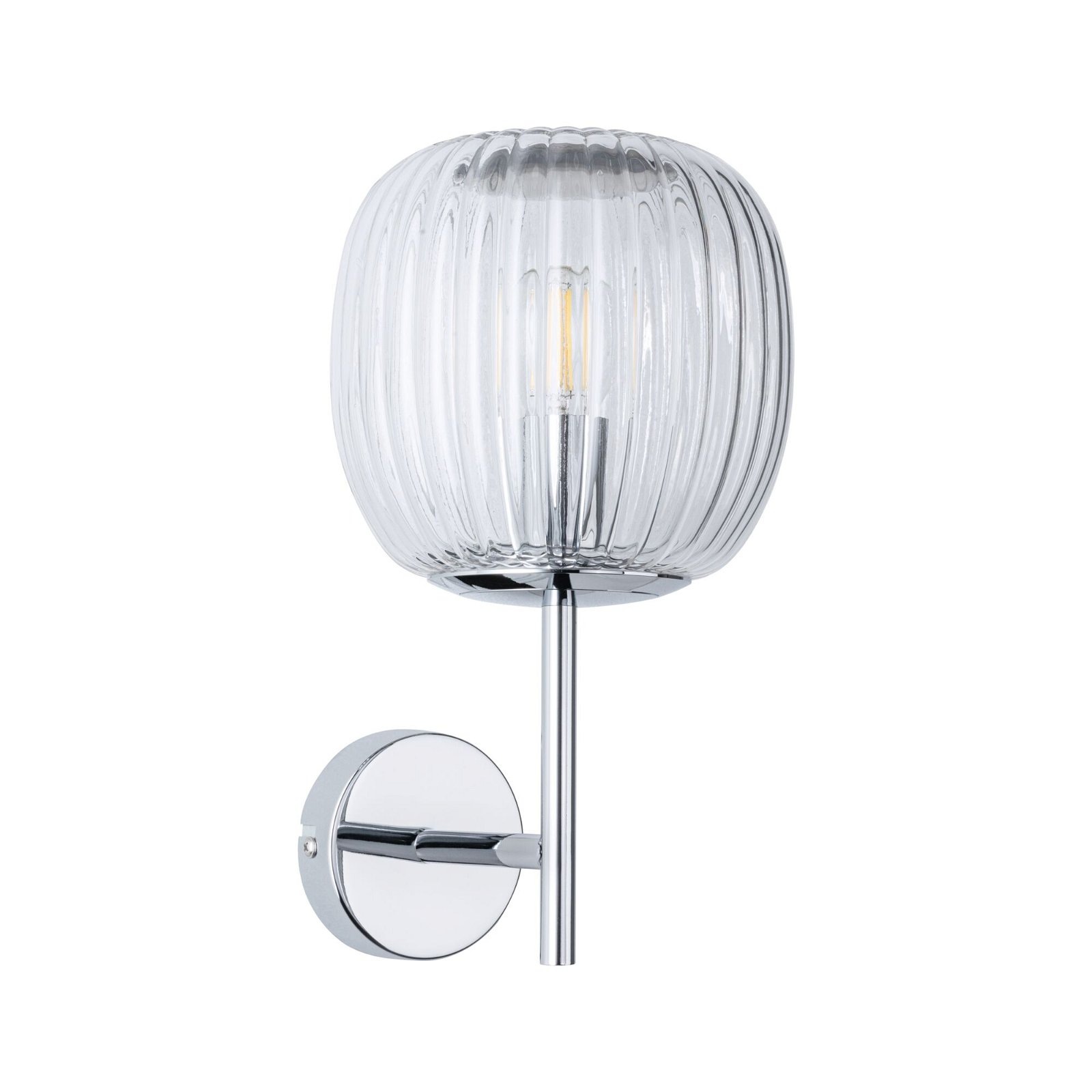 Paulmann Wandleuchte »Ruya IP44 E14 230V max. 20W Glas, Chrom«, 1 flammig, Leuchtmittel E14 | ohne Leuchtmittel