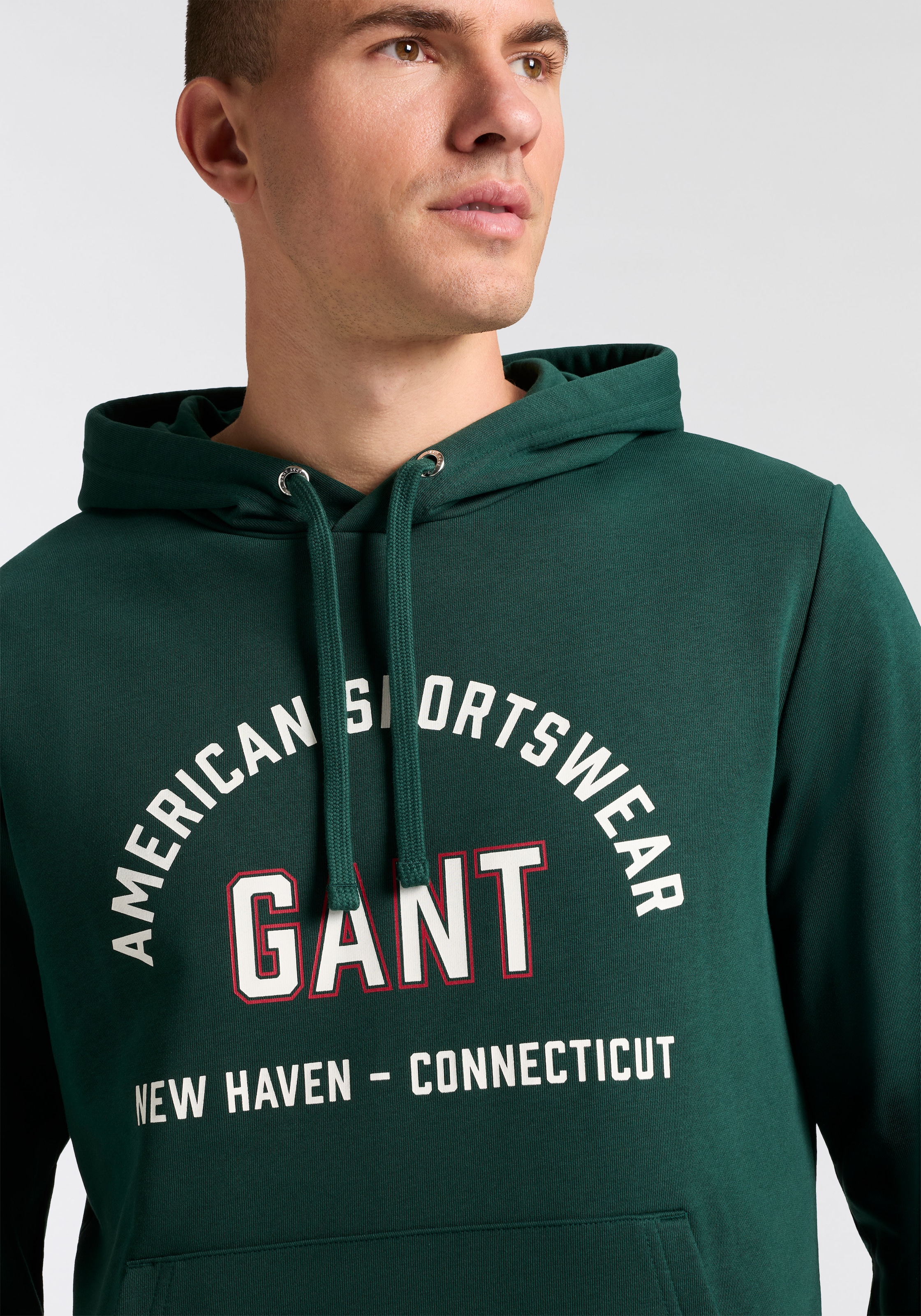Gant Sweatshirt "PRINTED GRAPHIC" mit Kapuze, regular fit, Kängurutasche günstig online kaufen