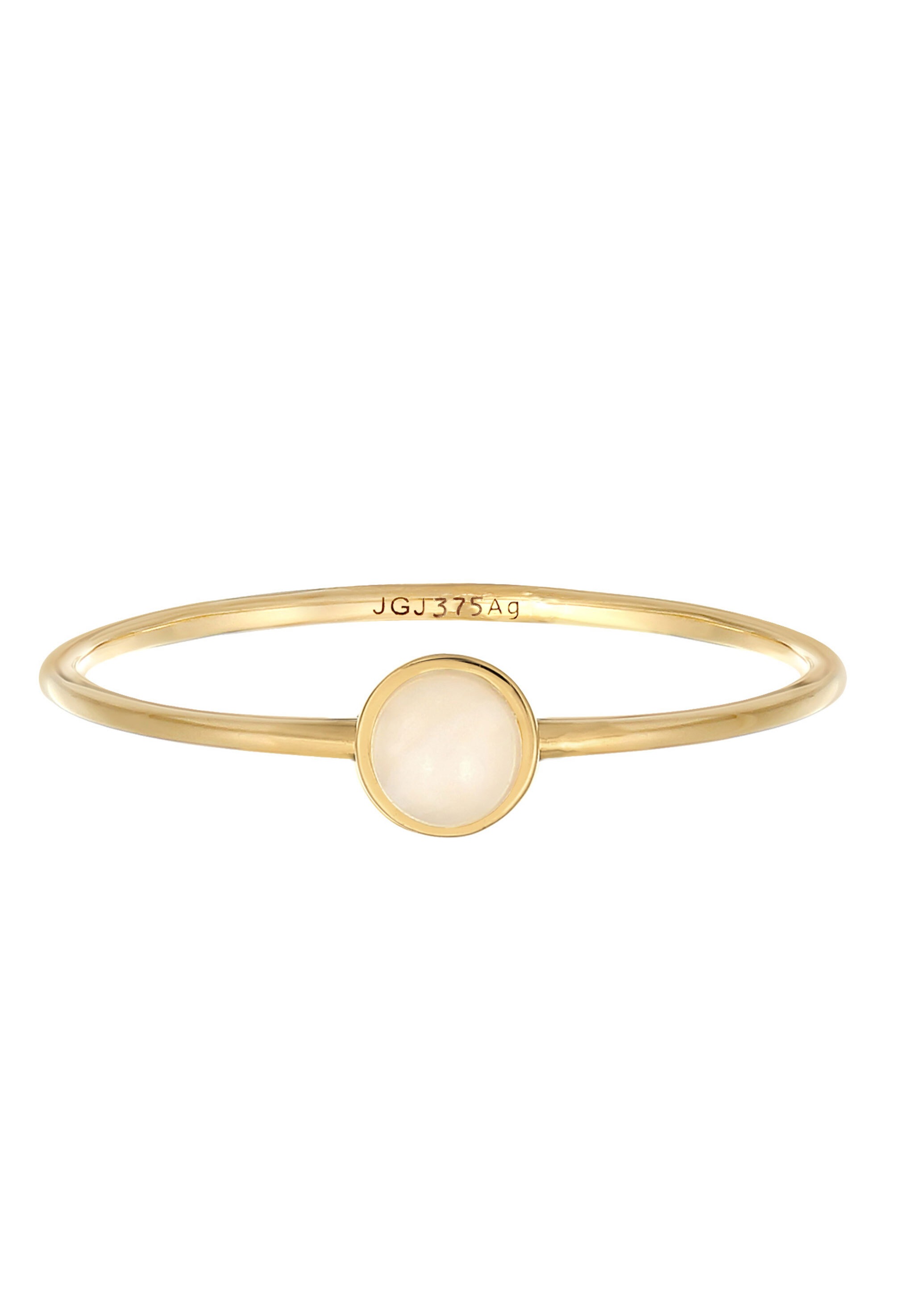 Elli Premium Fingerring »Solitär Rosa Quarz Edelstein 375 Gelbgold«
