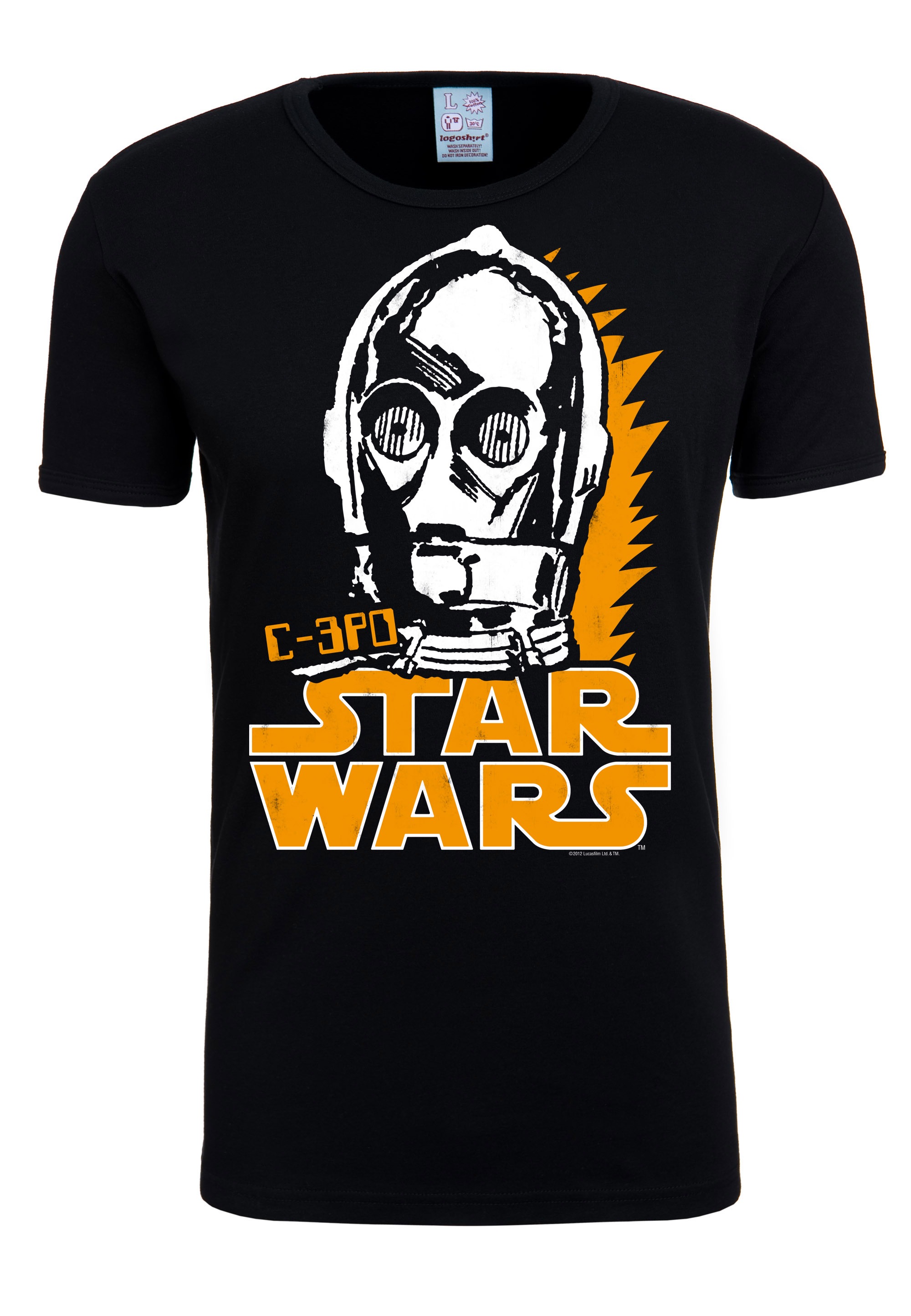 LOGOSHIRT T-Shirt »C-3PO«, mit lizenziertem Originaldesign
