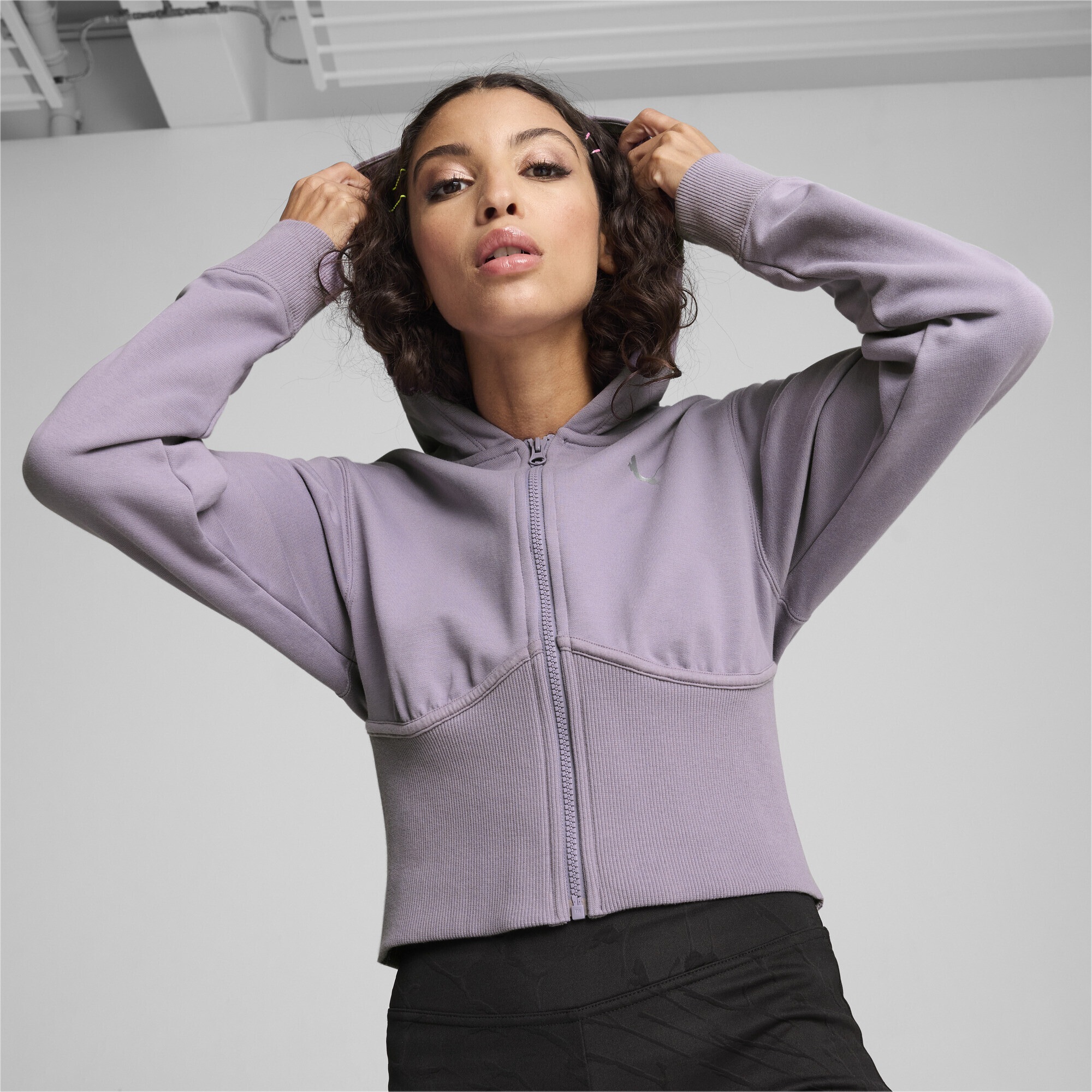PUMA Sweatjacke »Classics Cropped Hoodie Damen«