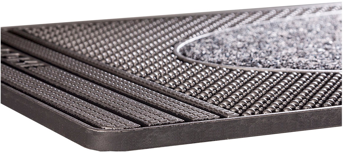 Home2Fashion Fußmatte »CenterClean«, rechteckig, 8 mm Höhe, schmale Schmutzfangmatte, strapazierfähig, In- und Outdoor geeignet