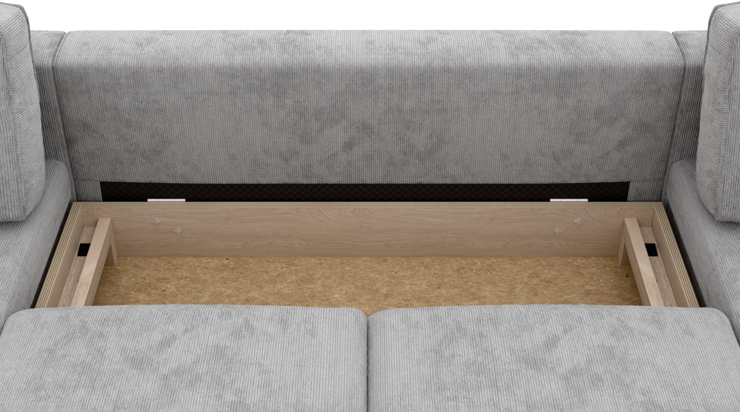 Home affaire Wohnlandschaft »Booster Couch wahlweise mit Schlaffunktion und Bettkasten-auch in Cord«, Sofa in U-Form, Breite 305 cm
