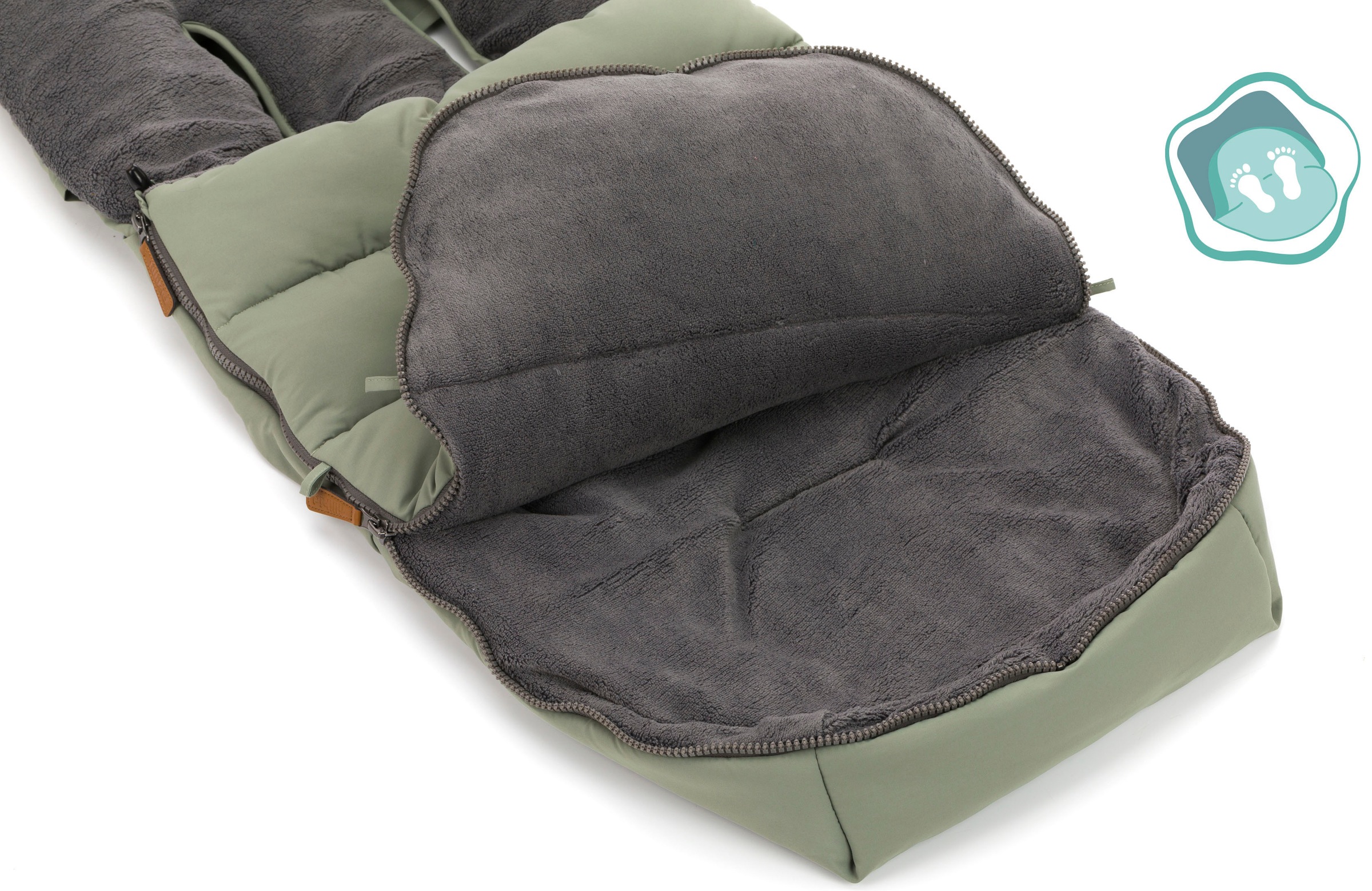 Fillikid Fußsack »Kinley Winterfußsack, salbei«