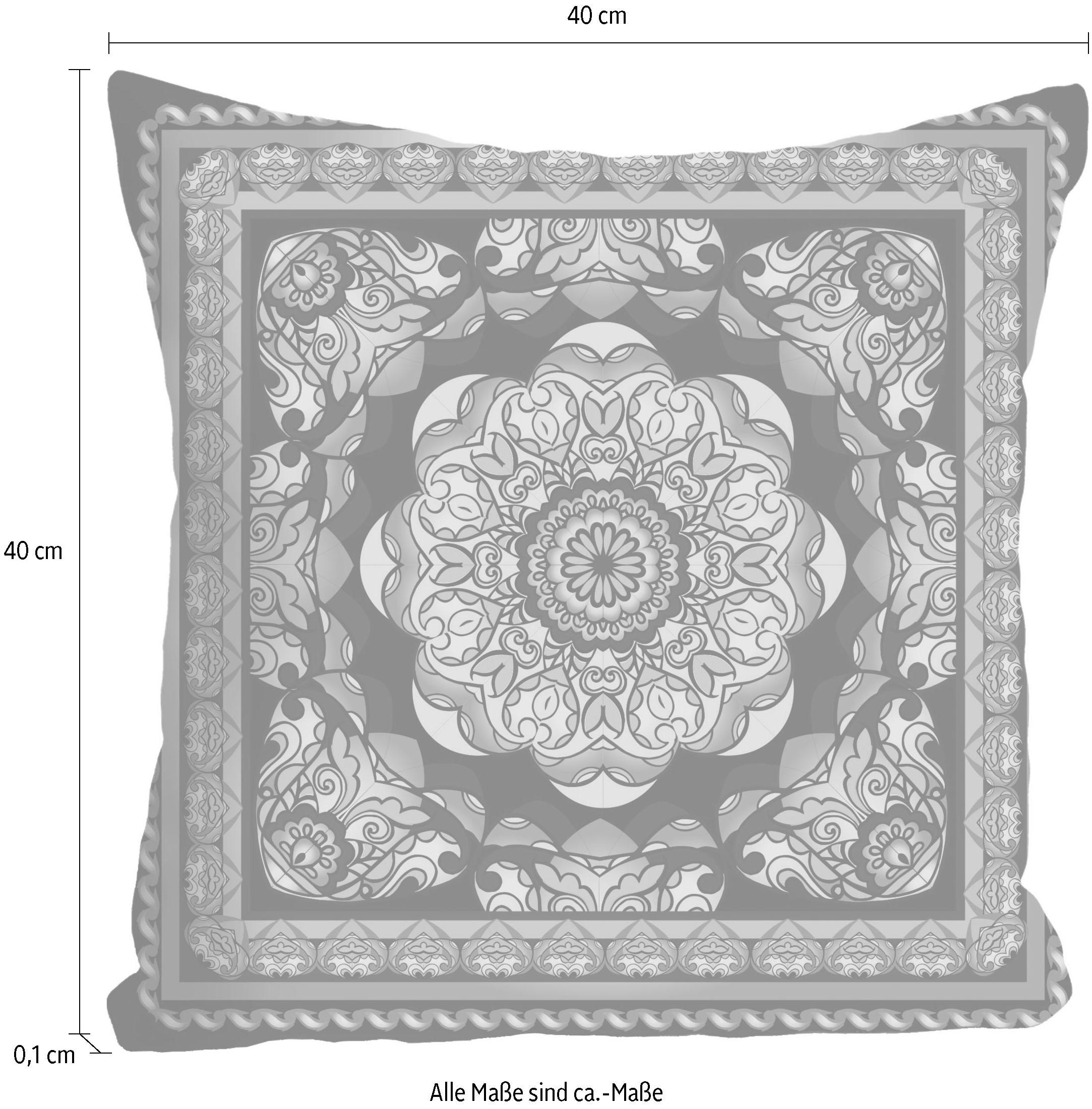 queence Dekokissen »»Ornament«,« Kissenhülle ohne Füllung, 1 Stück